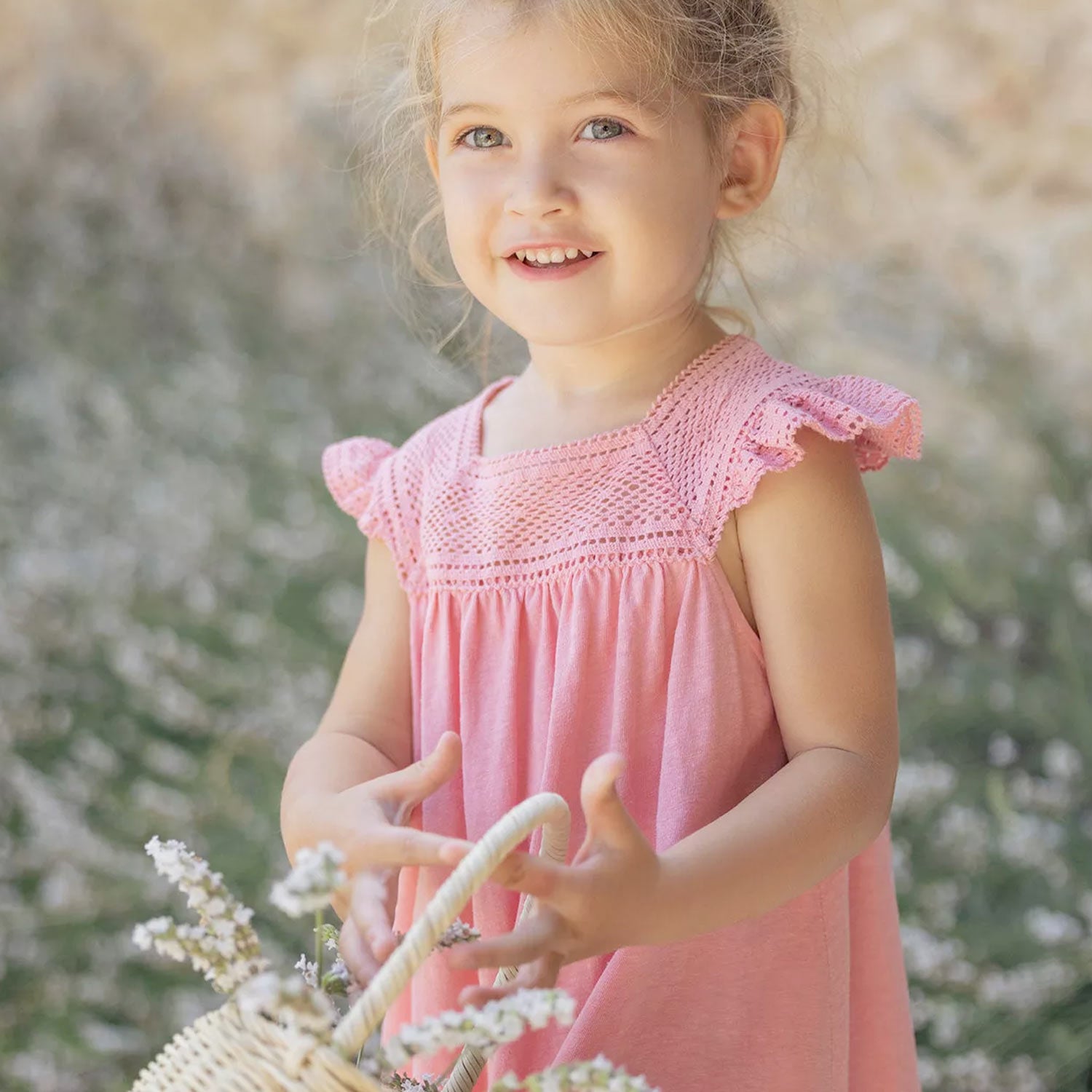 Vestito Rosa con ricami per Bambina - annameglio.com abbigliamento moda