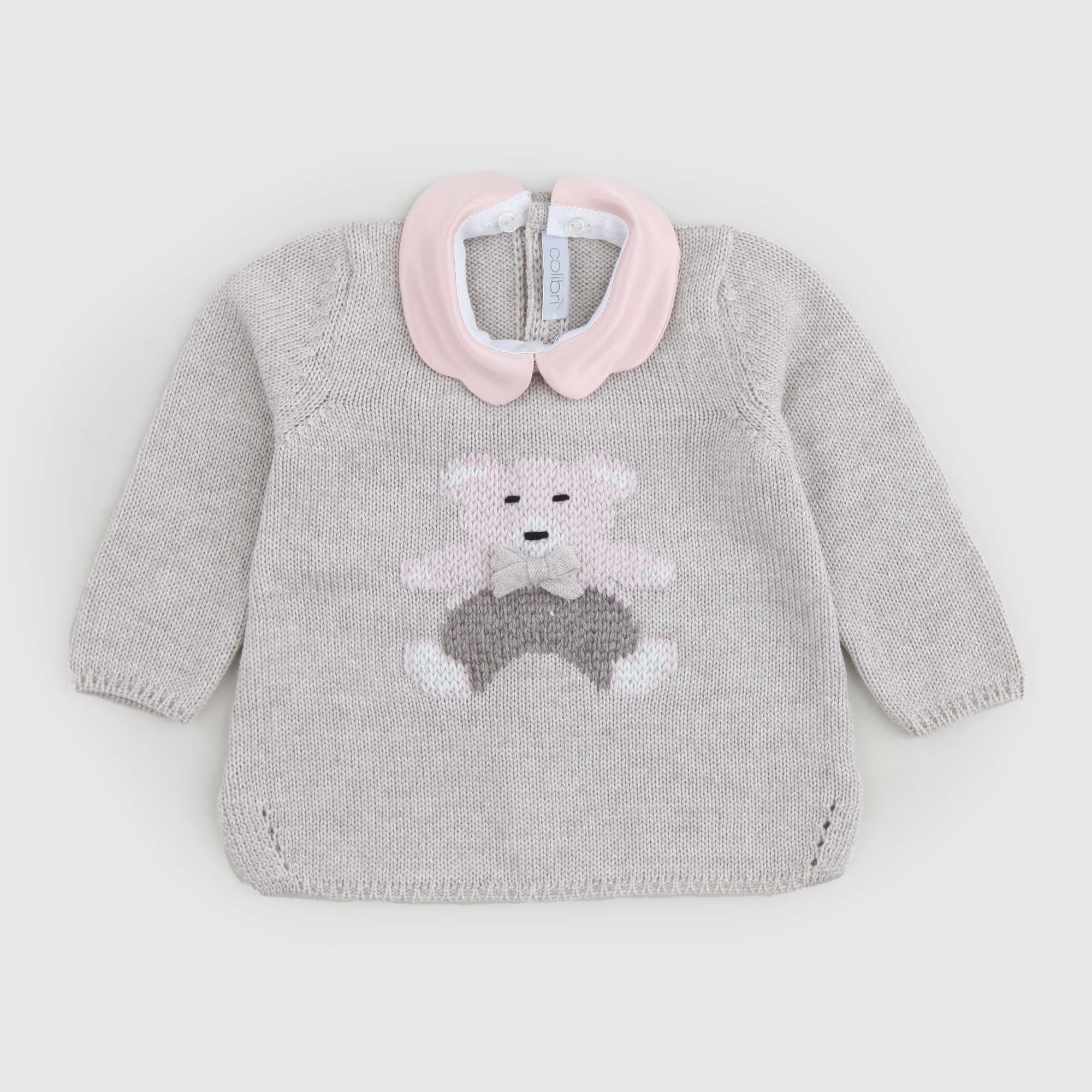 maglioncino marrone e rosa bambina - annameglio.com abbigliamento moda