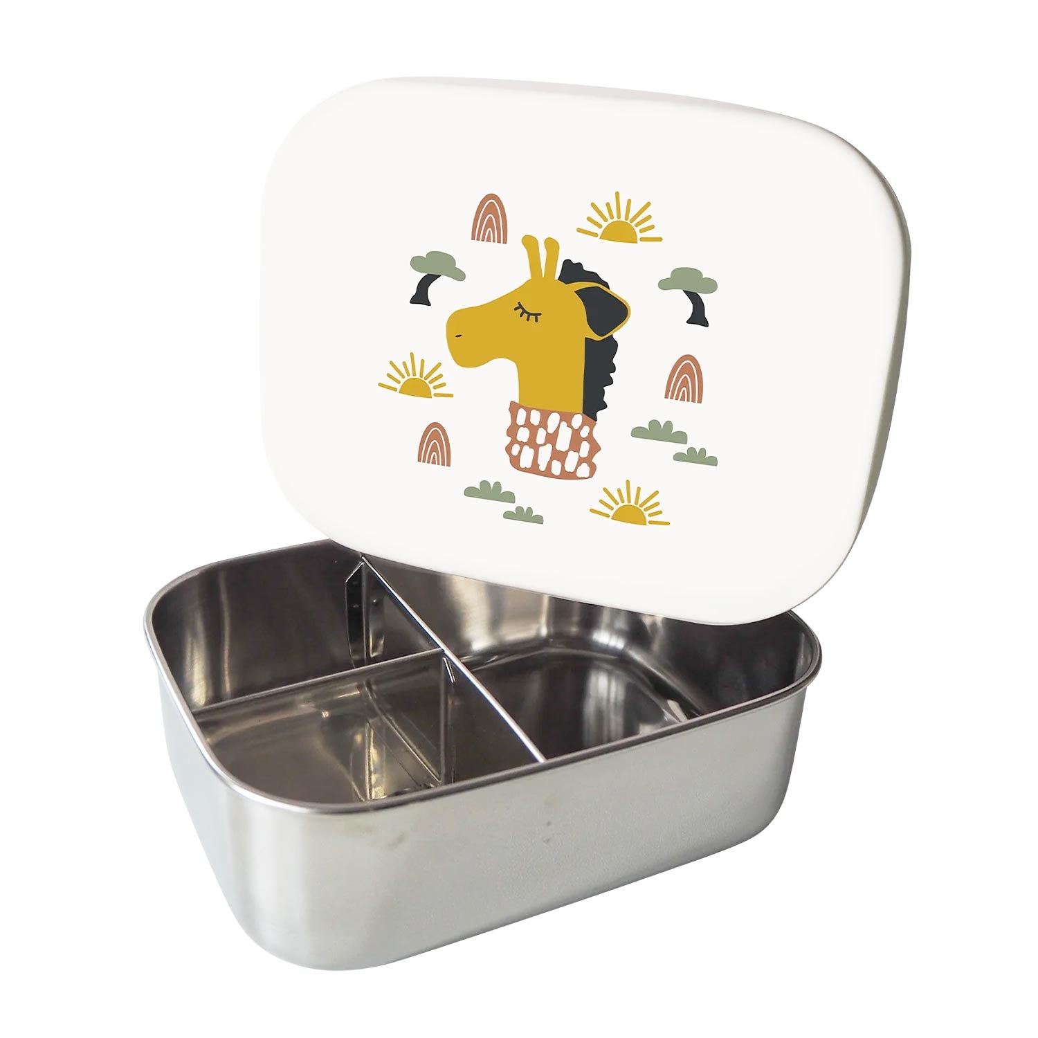 porta pranzo bianco con giraffa - annameglio.com abbigliamento moda