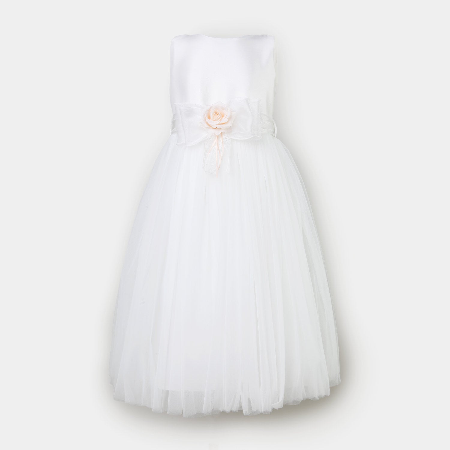 abito da cerimonia con cintura e rosa - annameglio.com abbigliamento moda