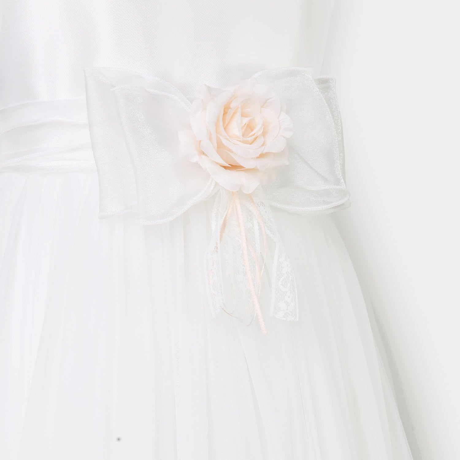 abito da cerimonia con cintura e rosa - annameglio.com abbigliamento moda