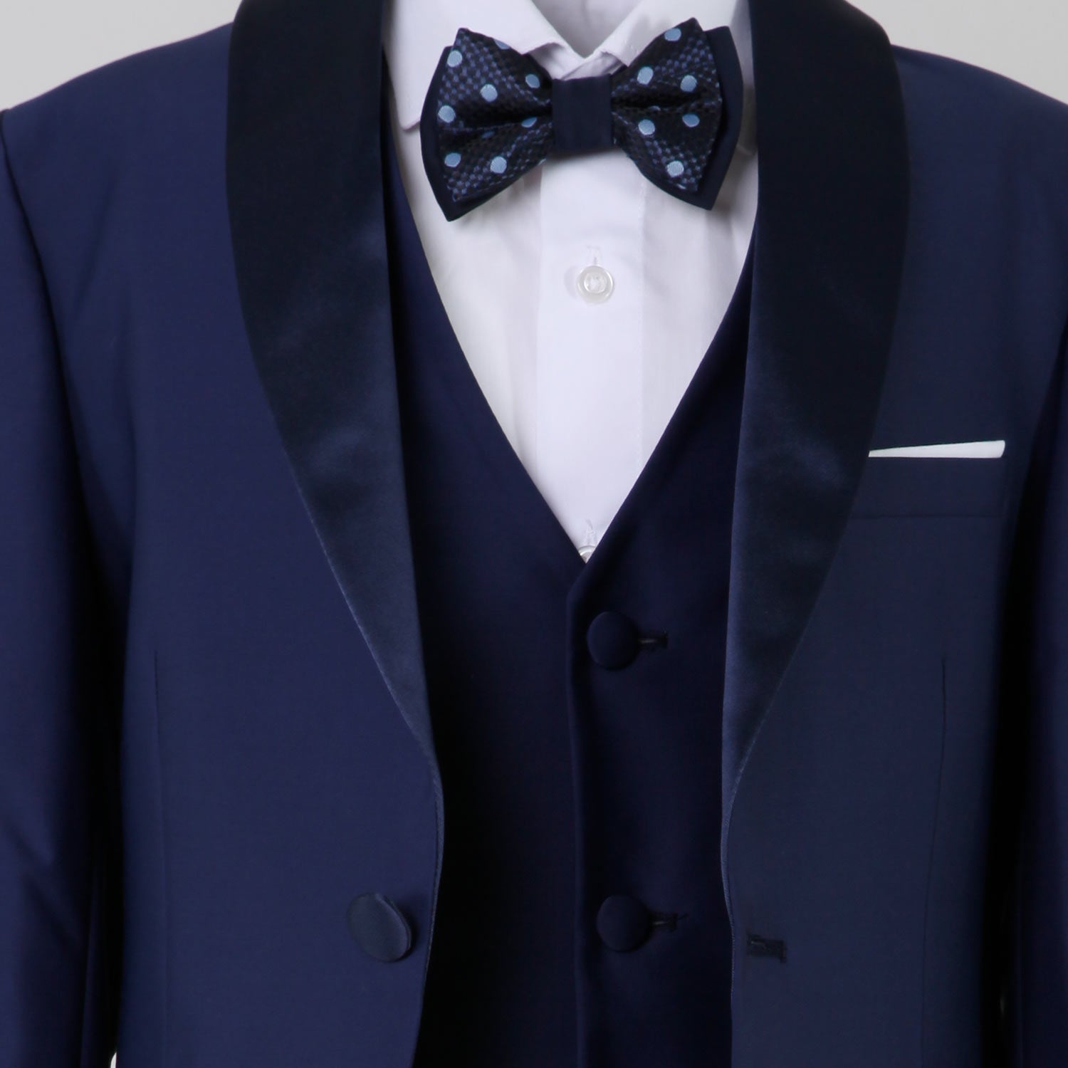 abito da cerimonia blu con papillon ragazzo - annameglio.com abbigliamento moda