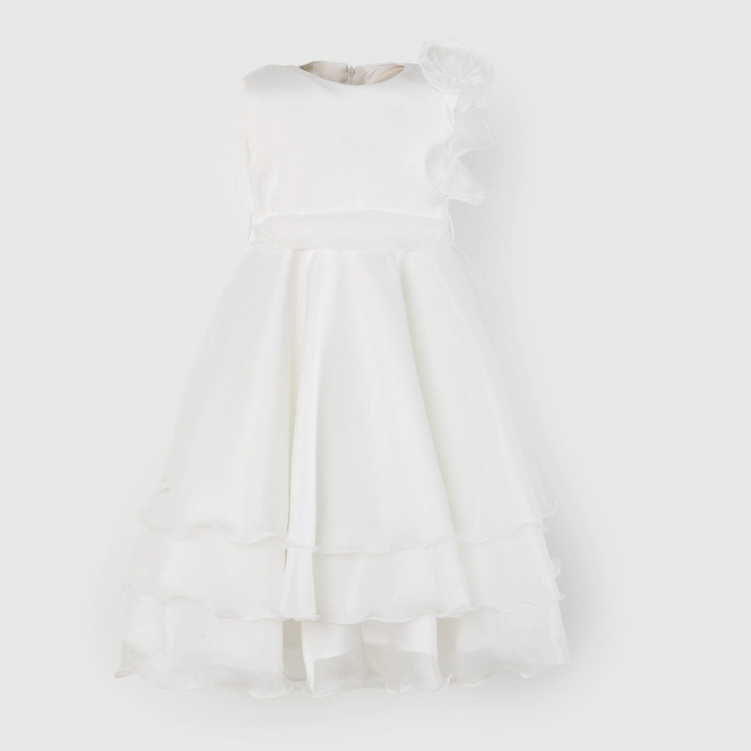 abito bianco con fiore bambina - annameglio.com abbigliamento moda