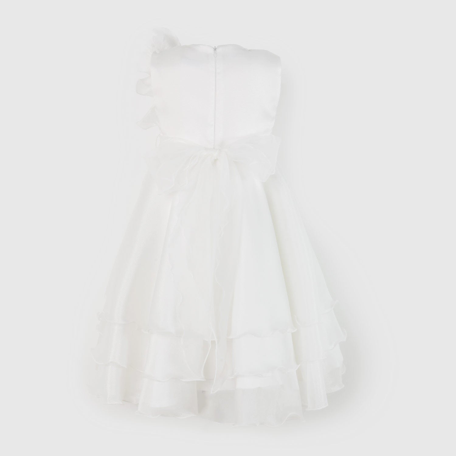 abito bianco con fiore bambina - annameglio.com abbigliamento moda