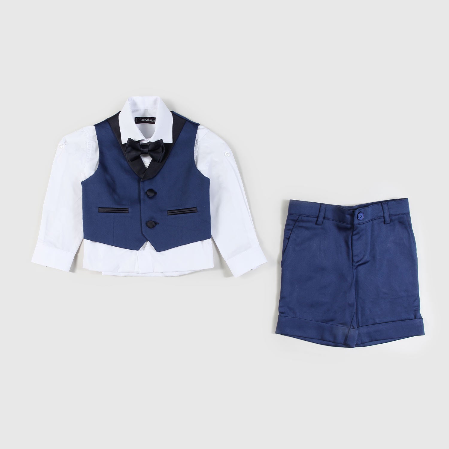 abito blu con papillon neonato - annameglio.com abbigliamento moda