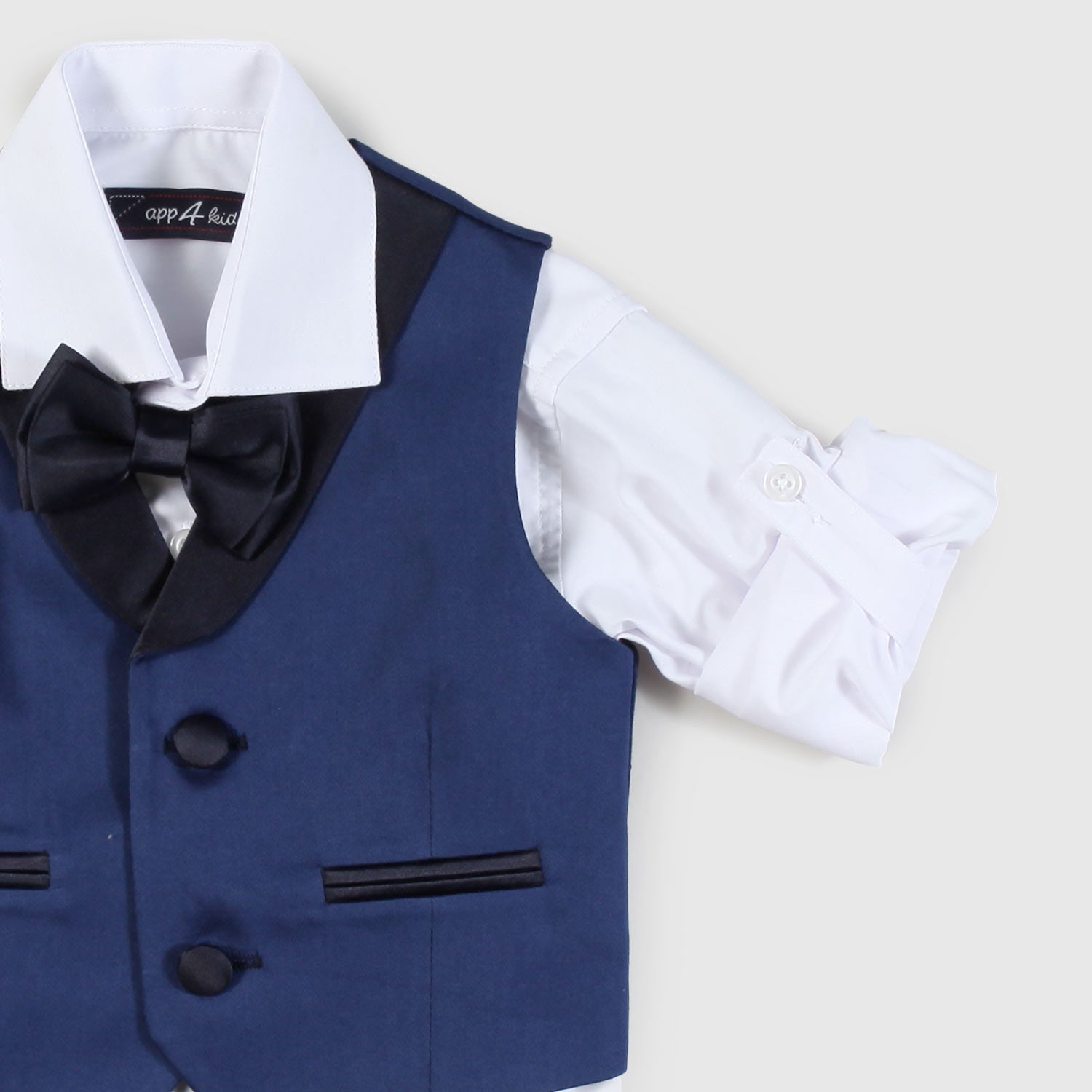 abito blu con papillon neonato - annameglio.com abbigliamento moda