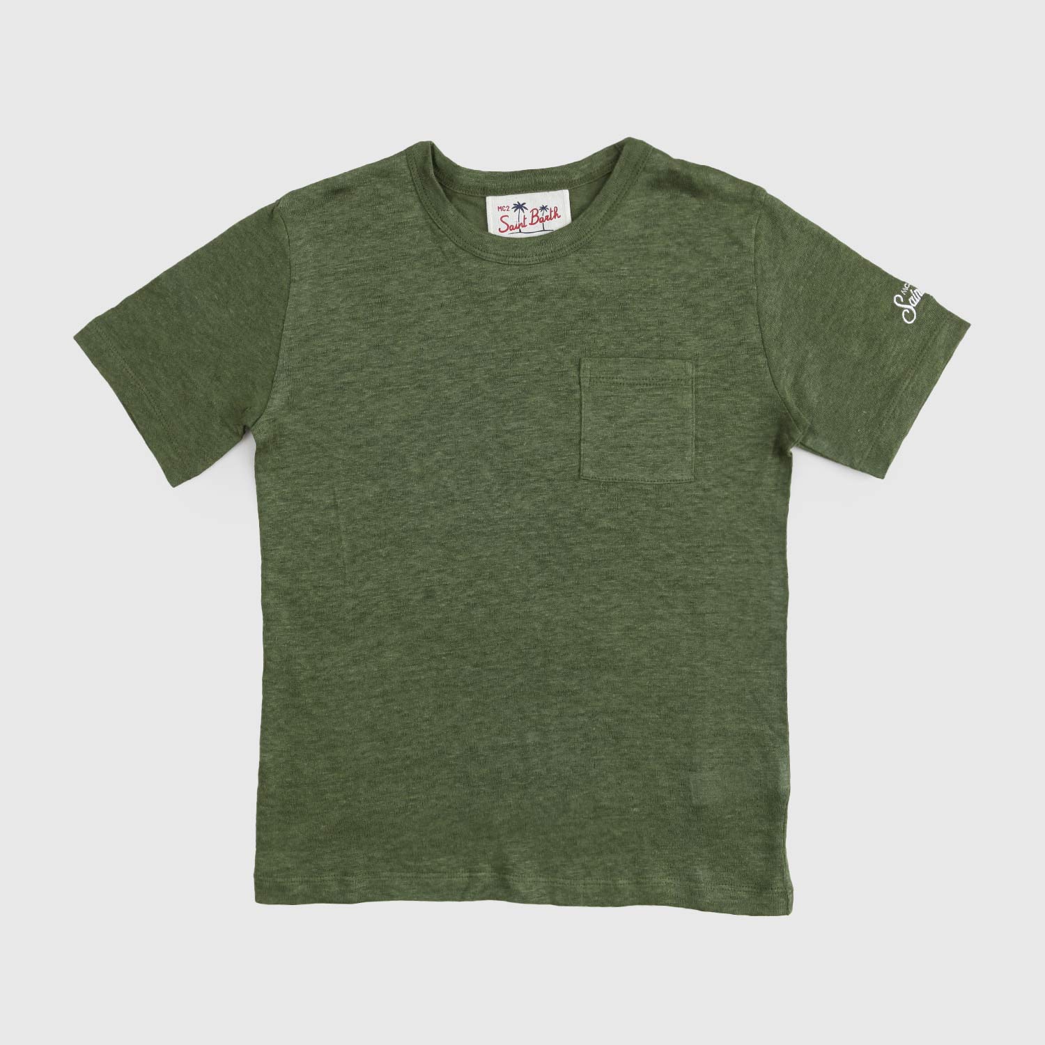 maglietta verde in lino bambino - annameglio.com abbigliamento moda