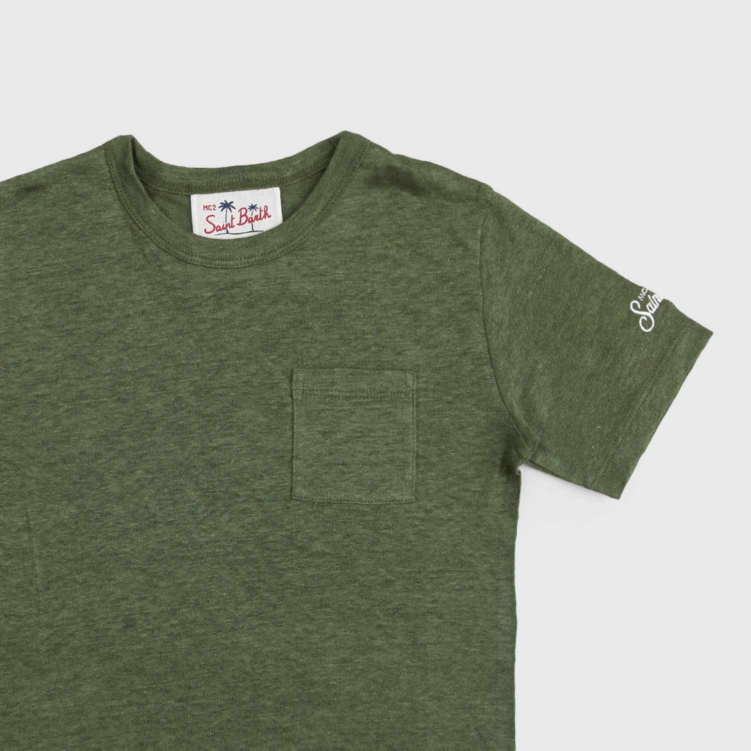 maglietta verde in lino bambino - annameglio.com abbigliamento moda