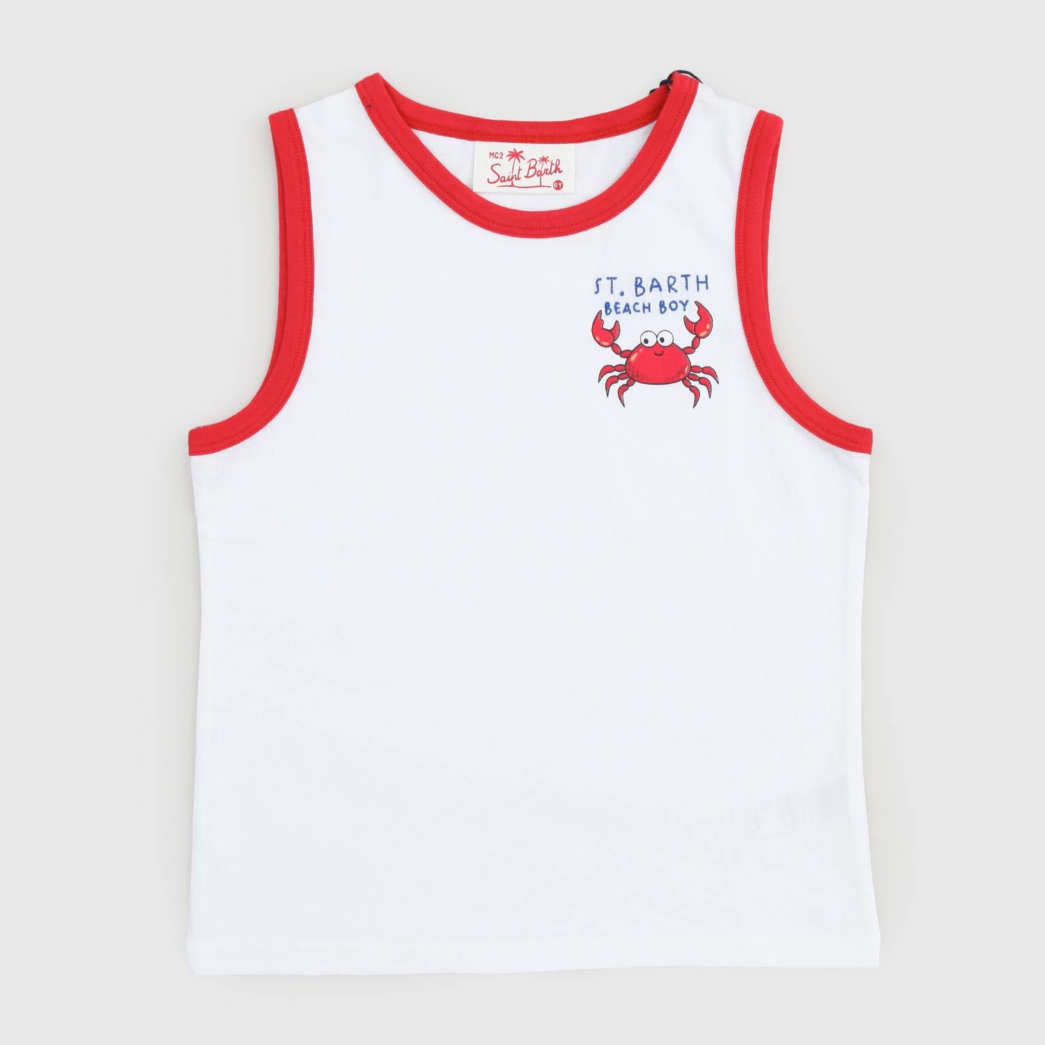 canotta bianca granchio bambino - annameglio.com abbigliamento moda