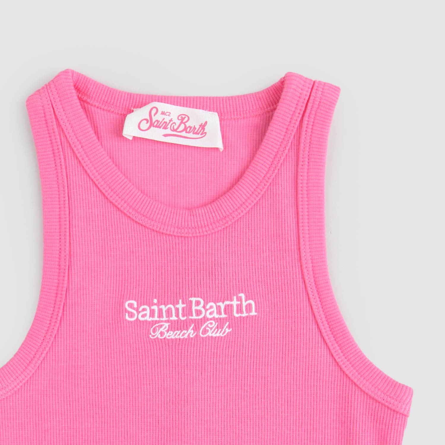 Canotta crop Rosa in cotone - annameglio.com abbigliamento moda