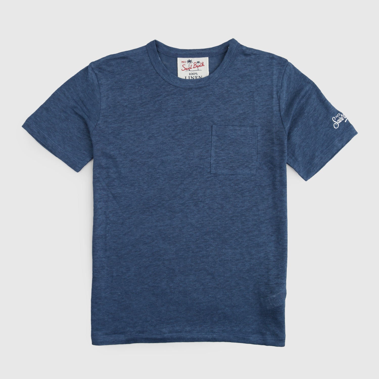 maglia blu in lino ragazzo - annameglio.com abbigliamento moda