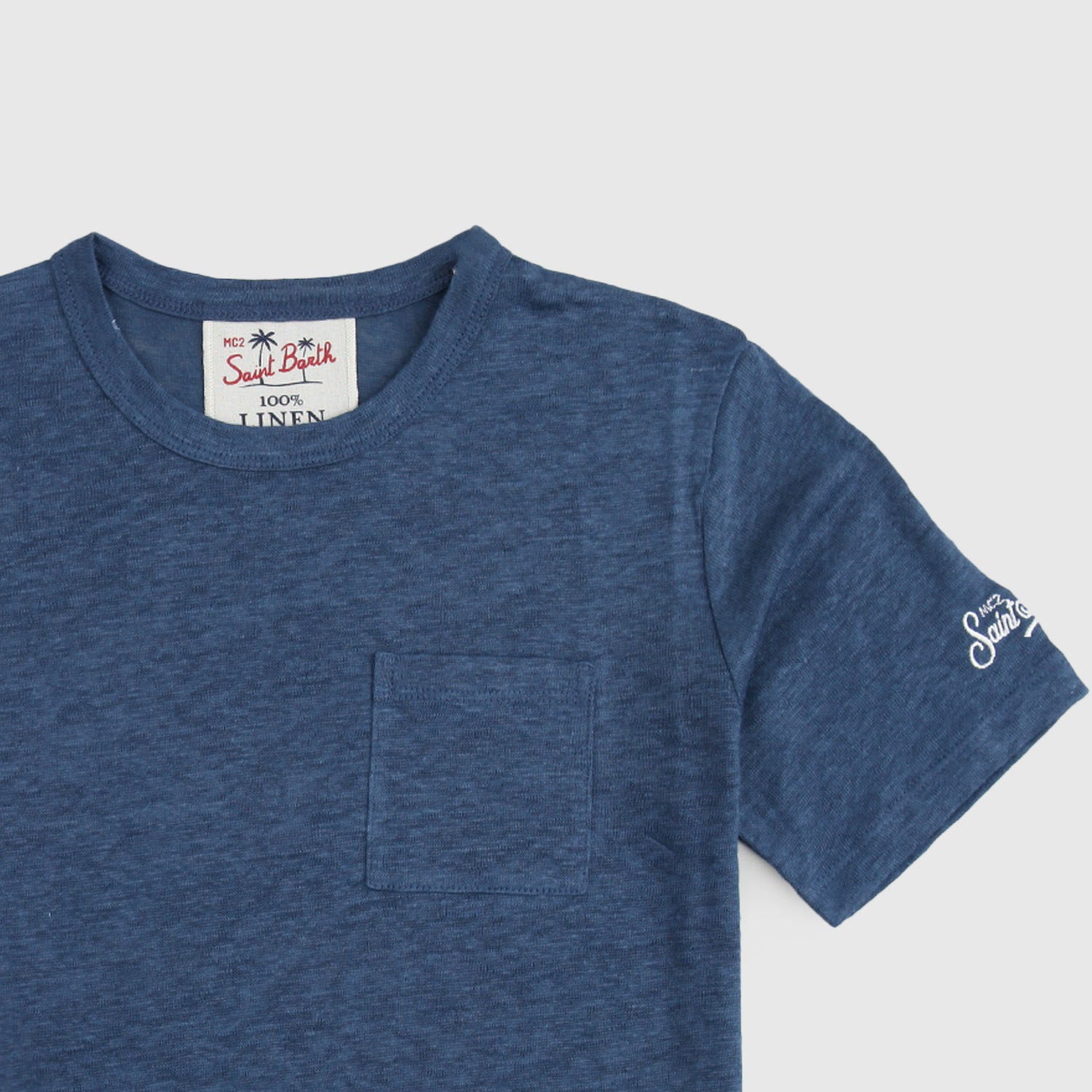 maglia blu in lino ragazzo - annameglio.com abbigliamento moda