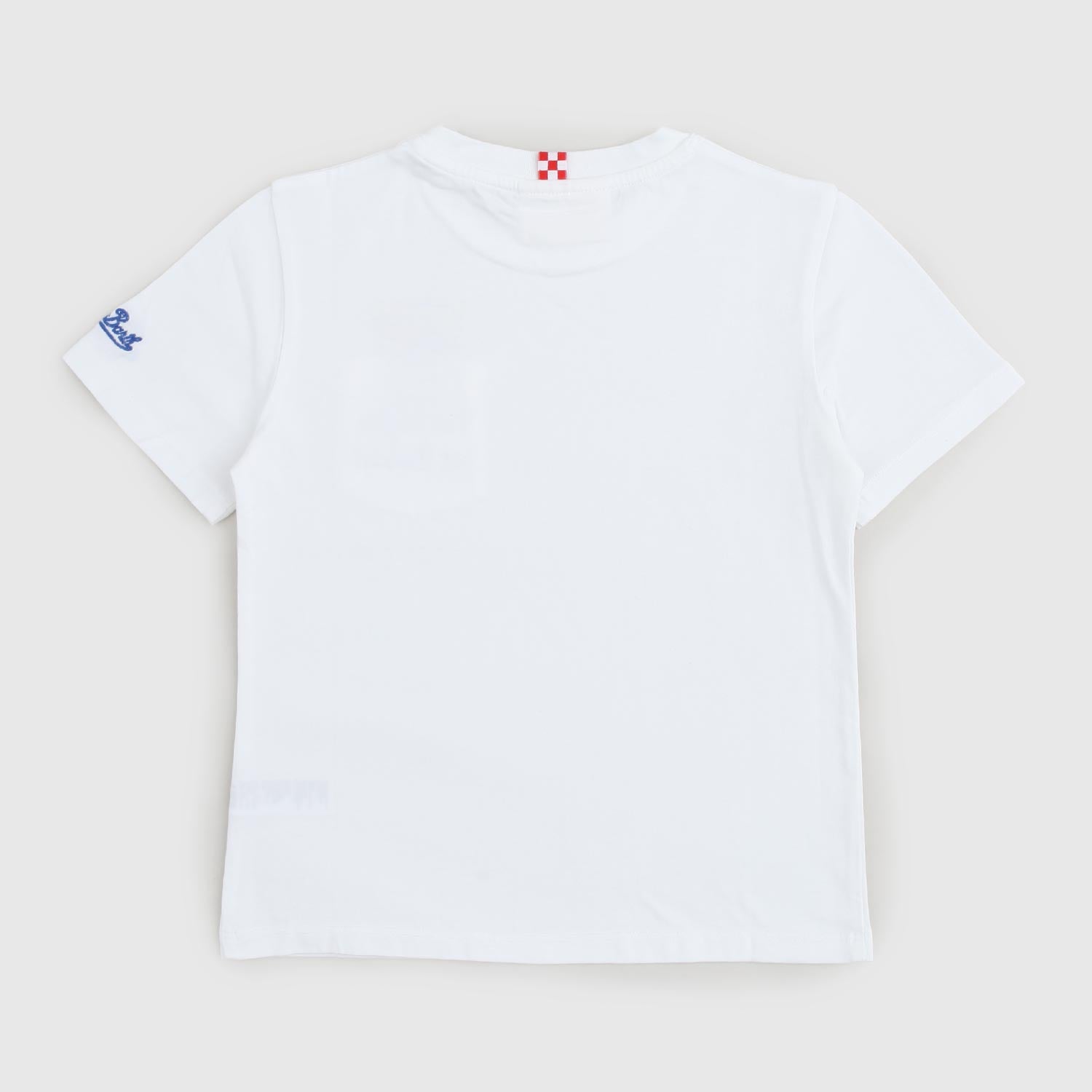 T-shirt bianca con stampa Estathé - annameglio.com abbigliamento moda