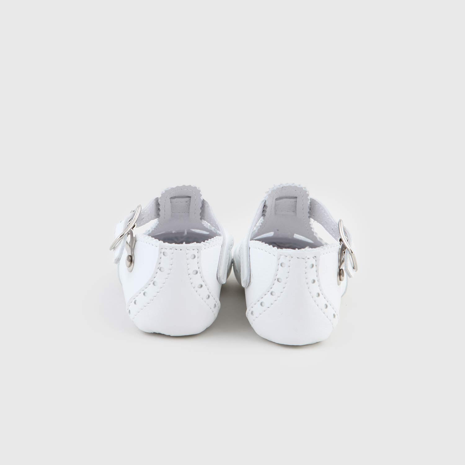 scarpine bianche con cinturino neonato - annameglio.com abbigliamento moda