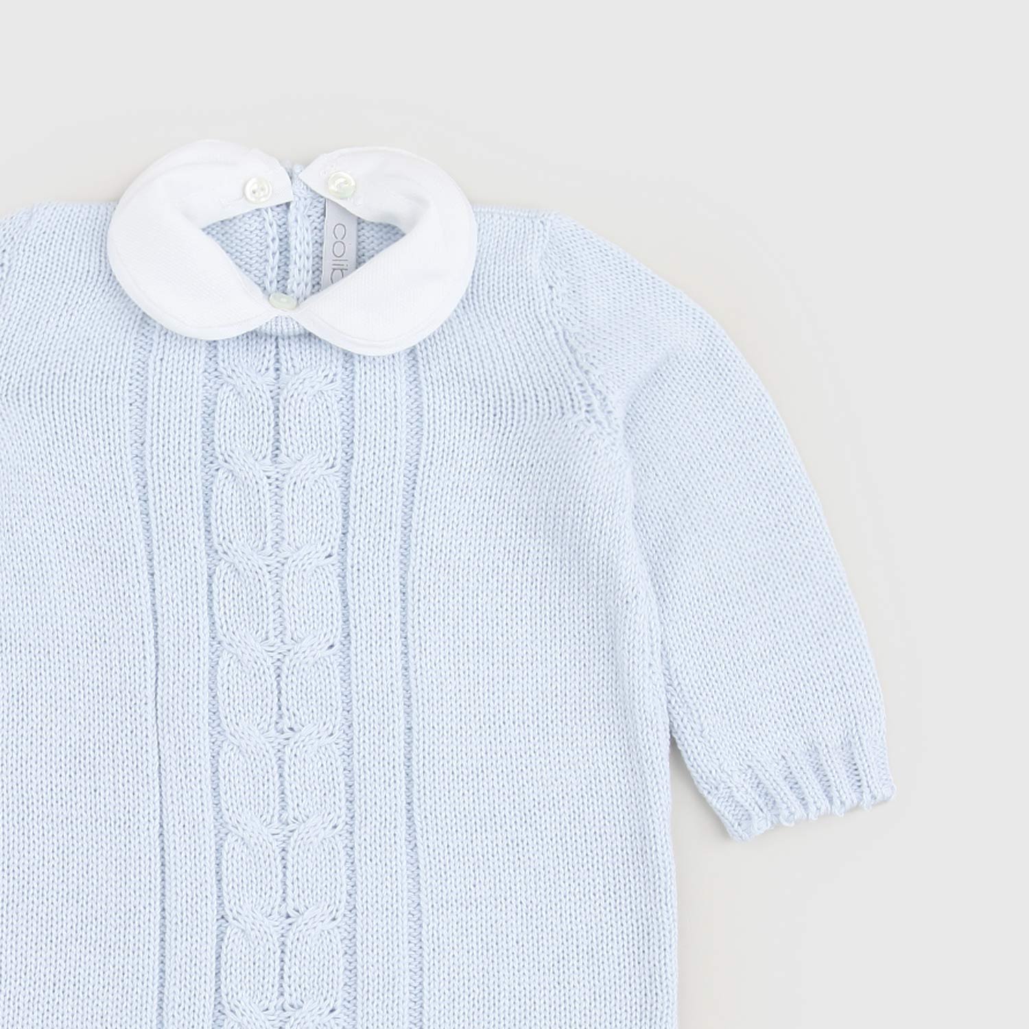 tutina celeste e bianca neonato - annameglio.com abbigliamento moda