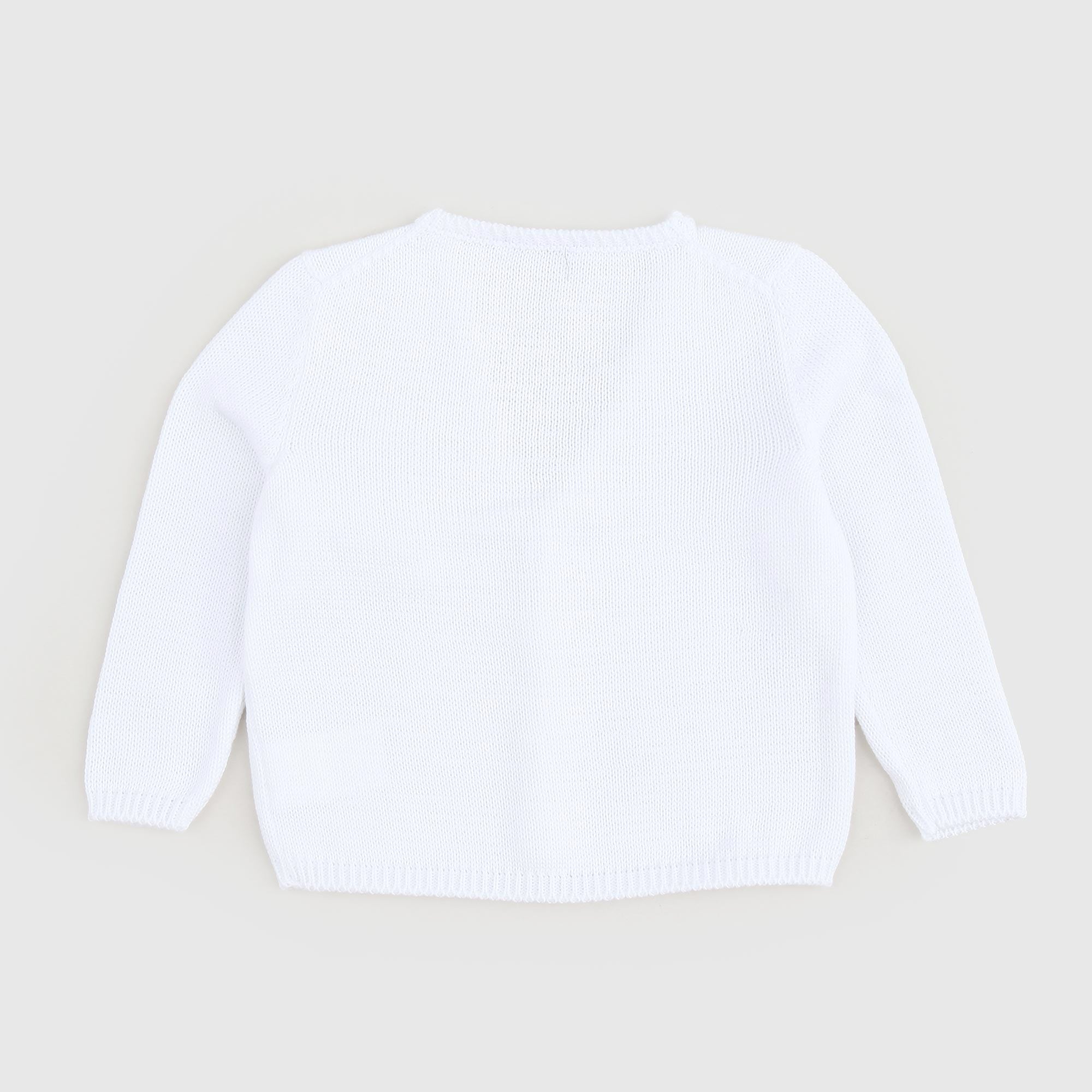 cardigan bianco intrecciato neonata - annameglio.com abbigliamento moda