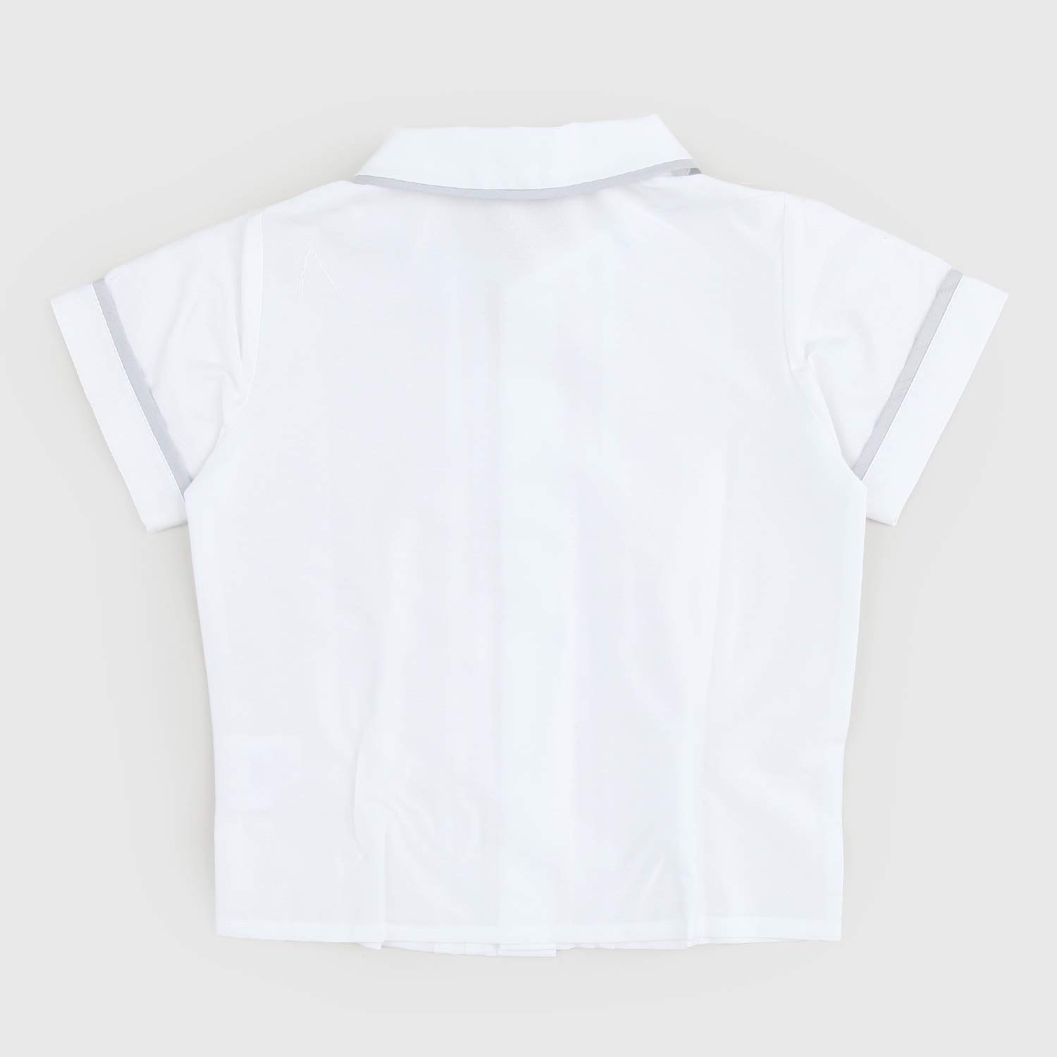 camicia bianca dettagli grigi neonato - annameglio.com abbigliamento moda