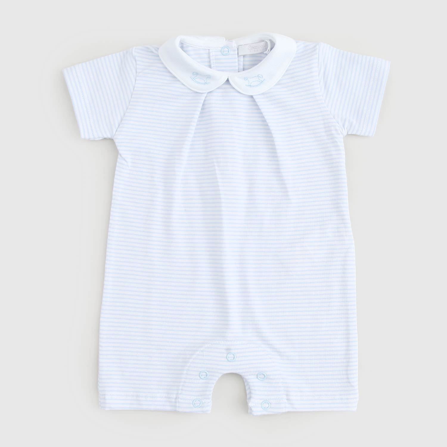 pagliaccetto a righe bianche e celesti - annameglio.com abbigliamento moda