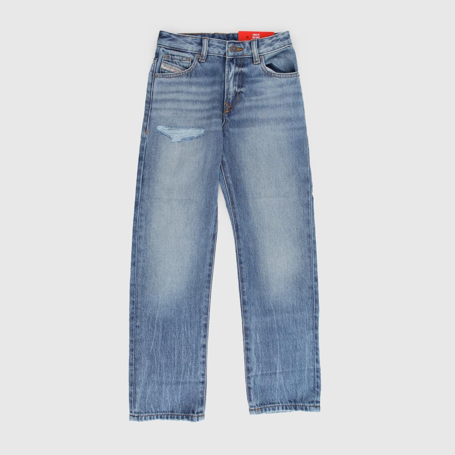 Jeans 1999-J dritti con effetto vissuto - annameglio.com abbigliamento moda