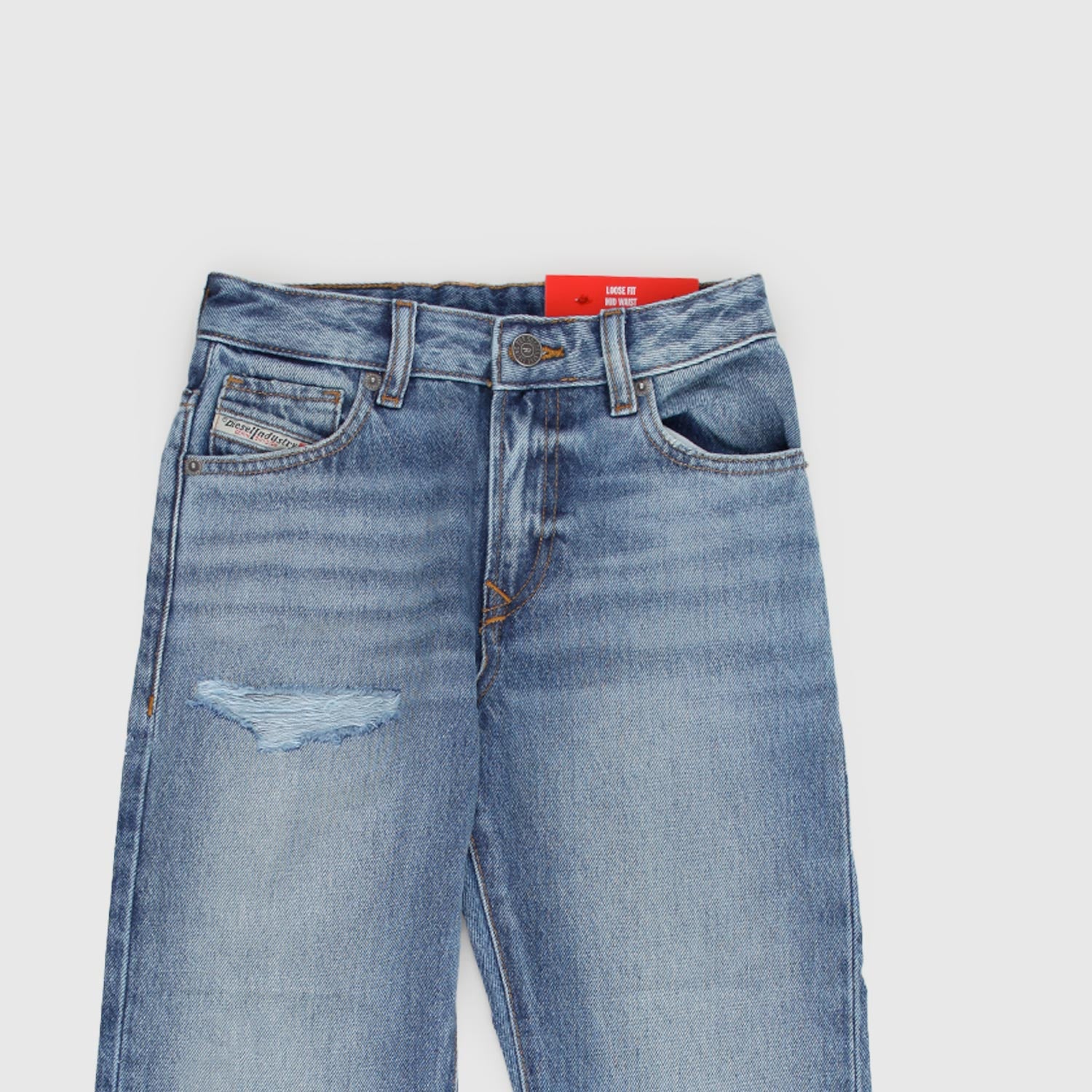 Jeans 1999-J dritti con effetto vissuto - annameglio.com abbigliamento moda