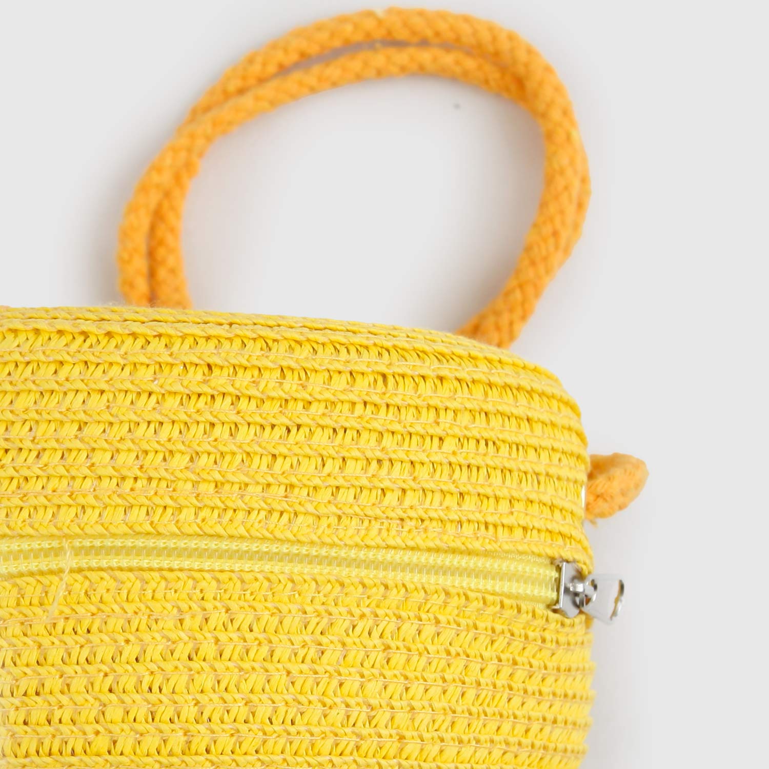 Borsa girasole con zip in paglia ed ecopelle - annameglio.com abbigliamento moda