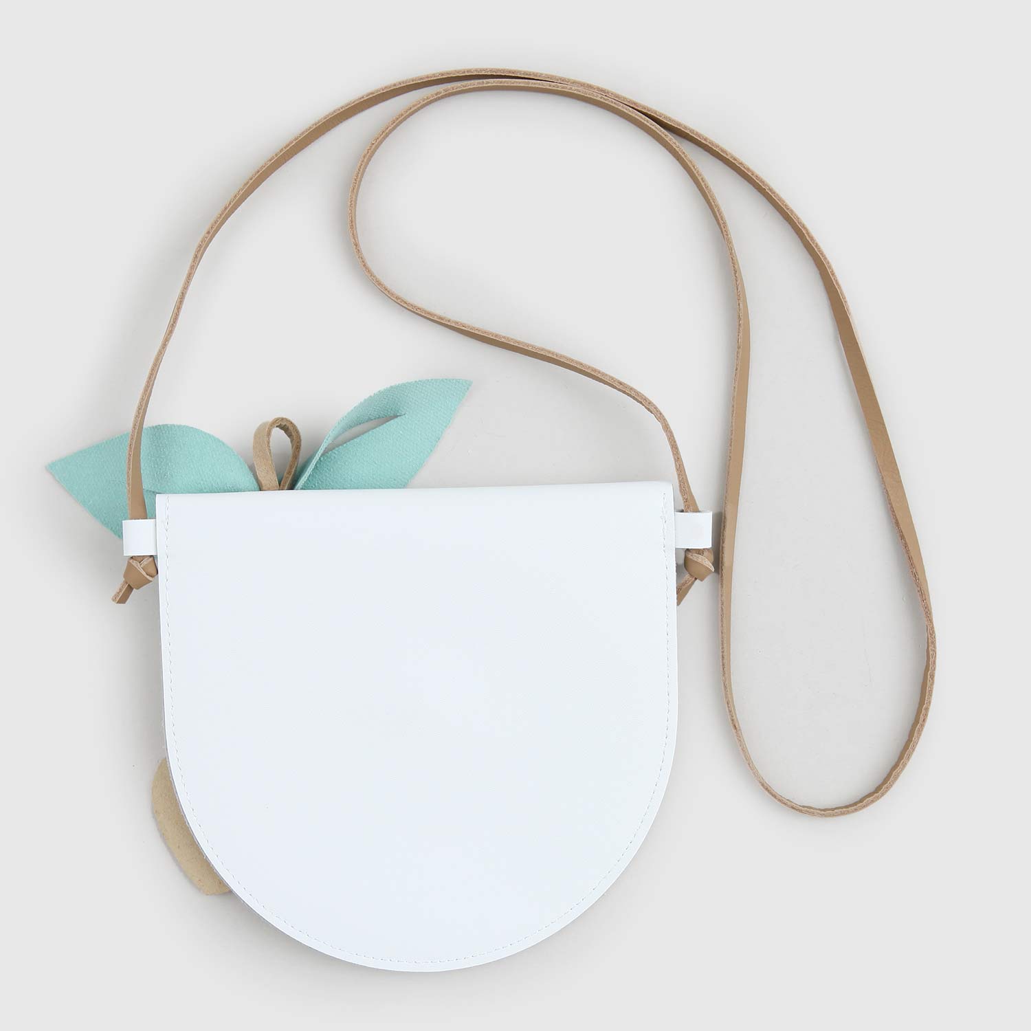 Borsa bianca in pelle con cuori Cherry - annameglio.com abbigliamento moda