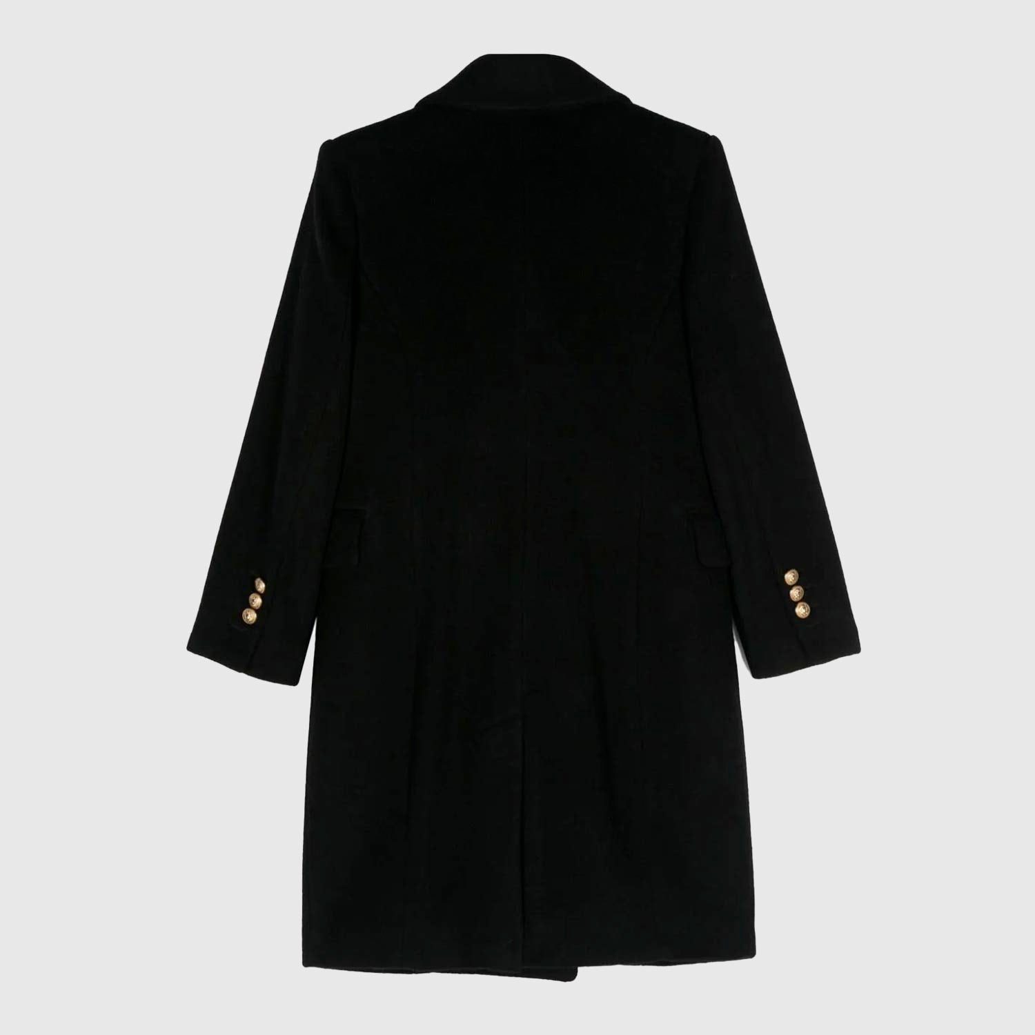 Cappotto lungo doppiopetto nero e oro - annameglio.com abbigliamento moda