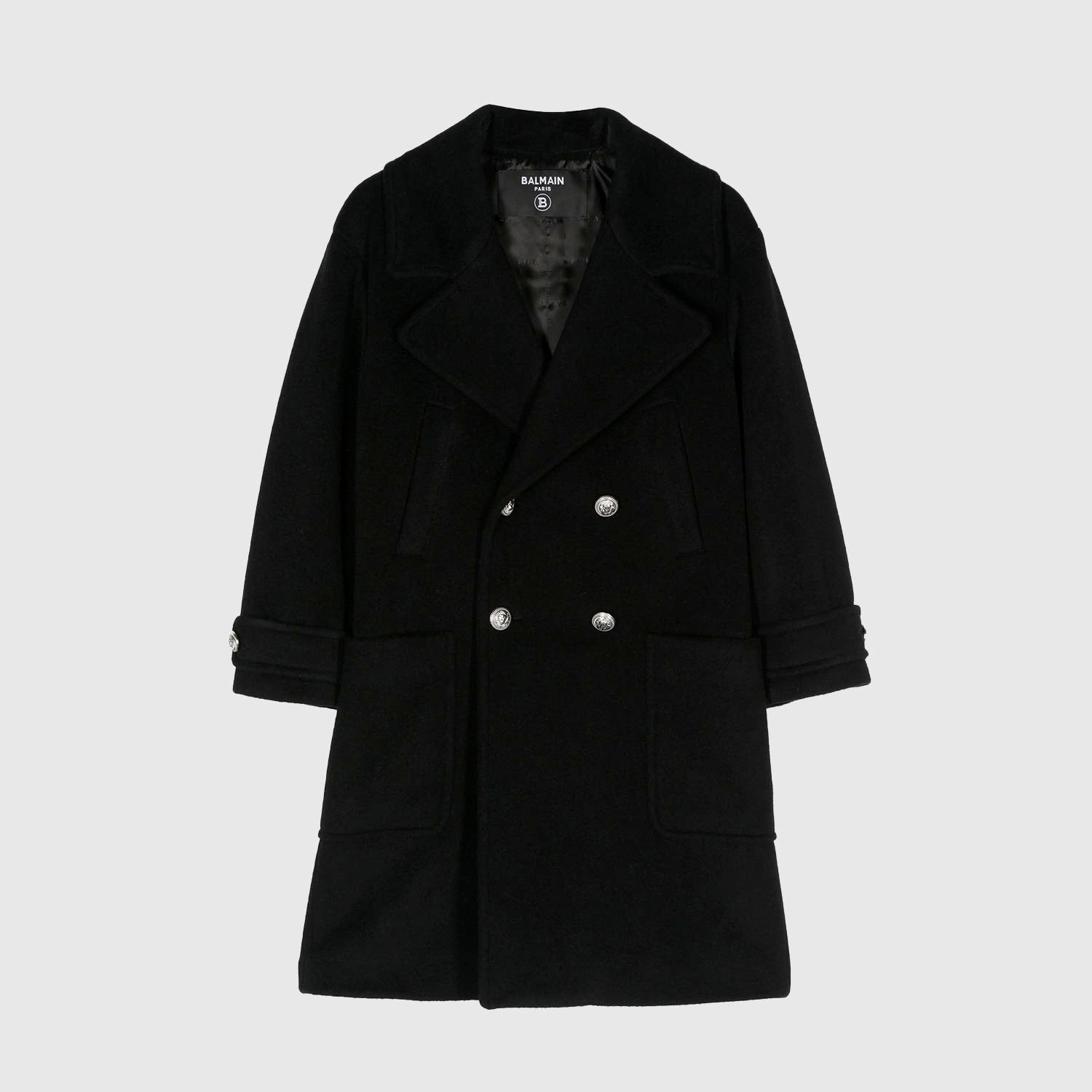 Cappotto lungo ragazza nero e argento - annameglio.com abbigliamento moda