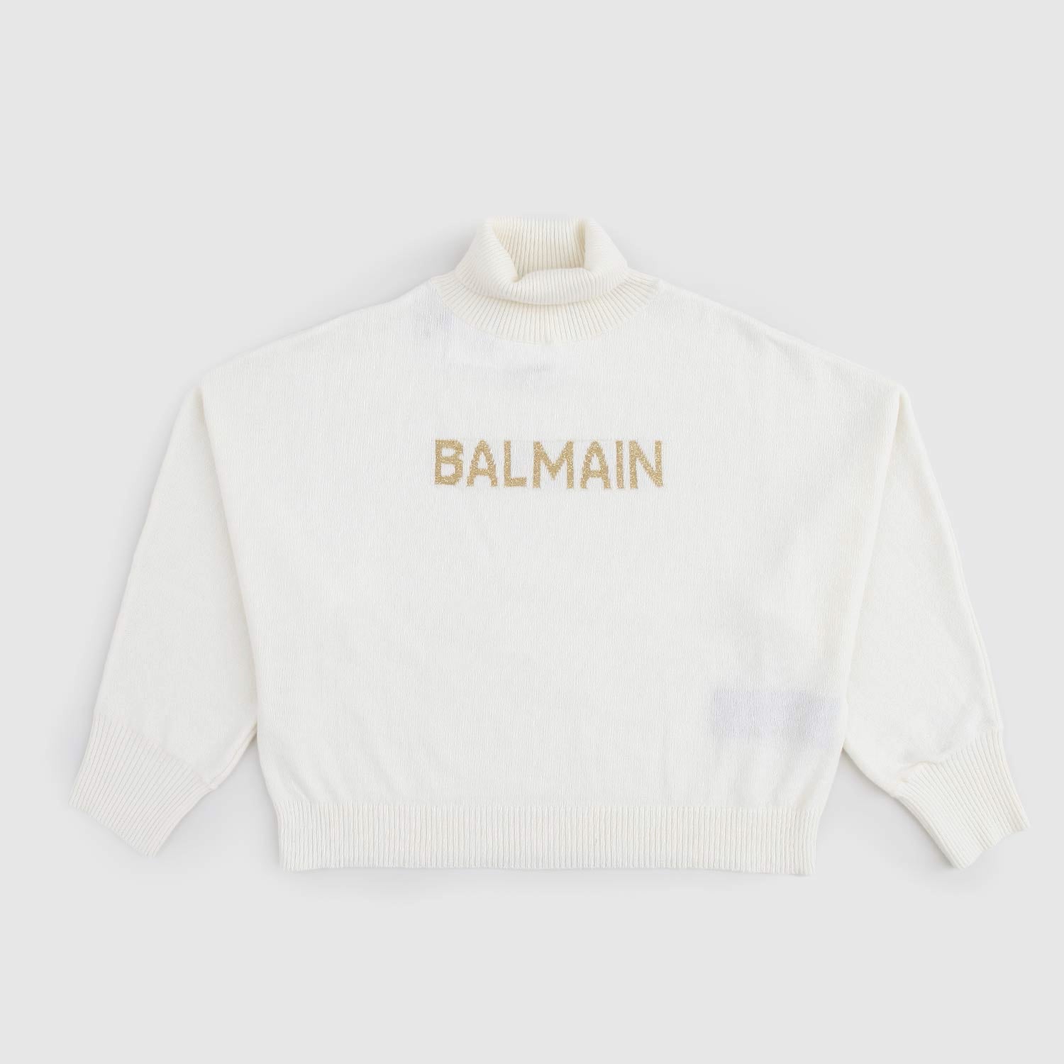 Maglia a Collo Alto Balmain per Ragazza - annameglio.com abbigliamento moda