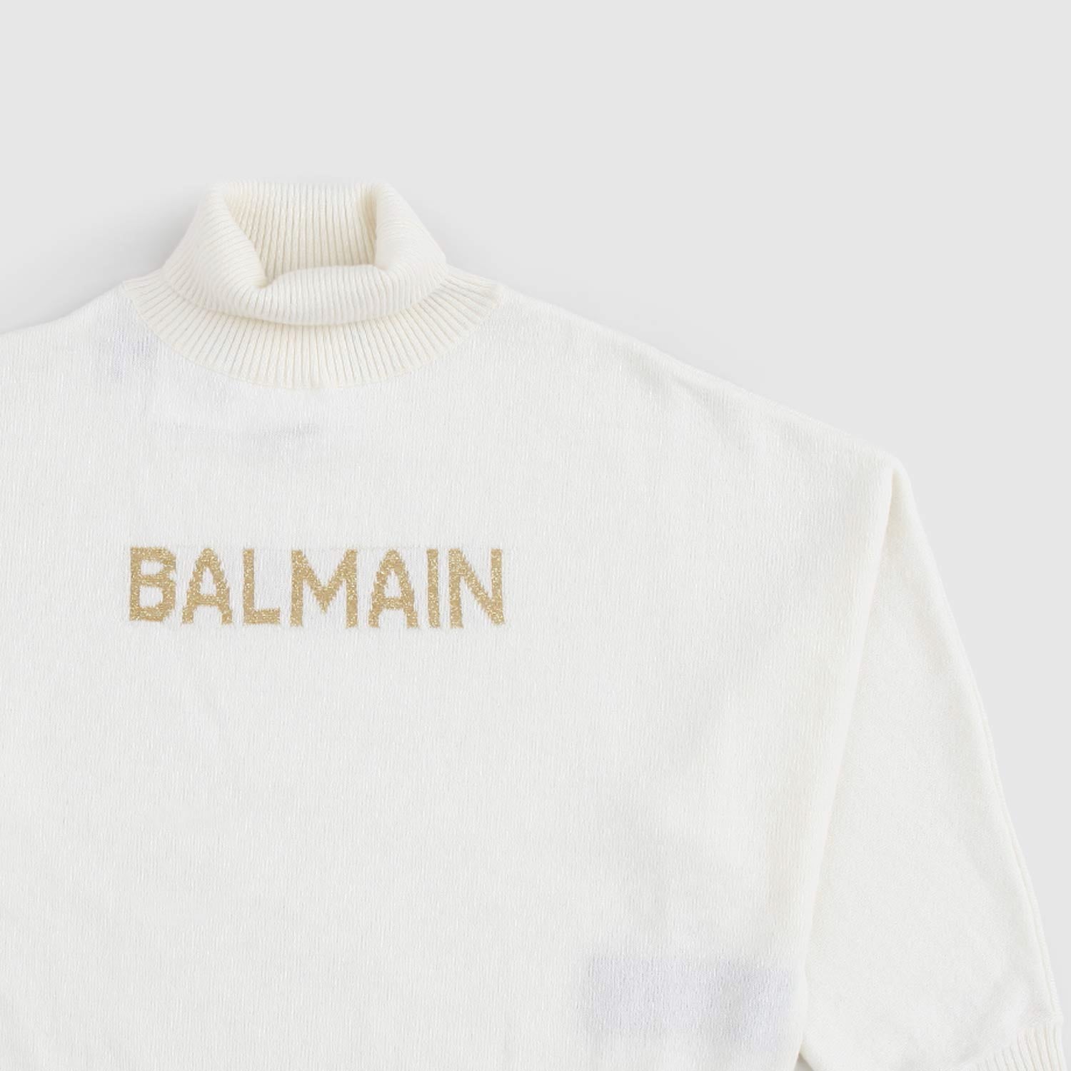 Maglia a Collo Alto Balmain per Ragazza - annameglio.com abbigliamento moda