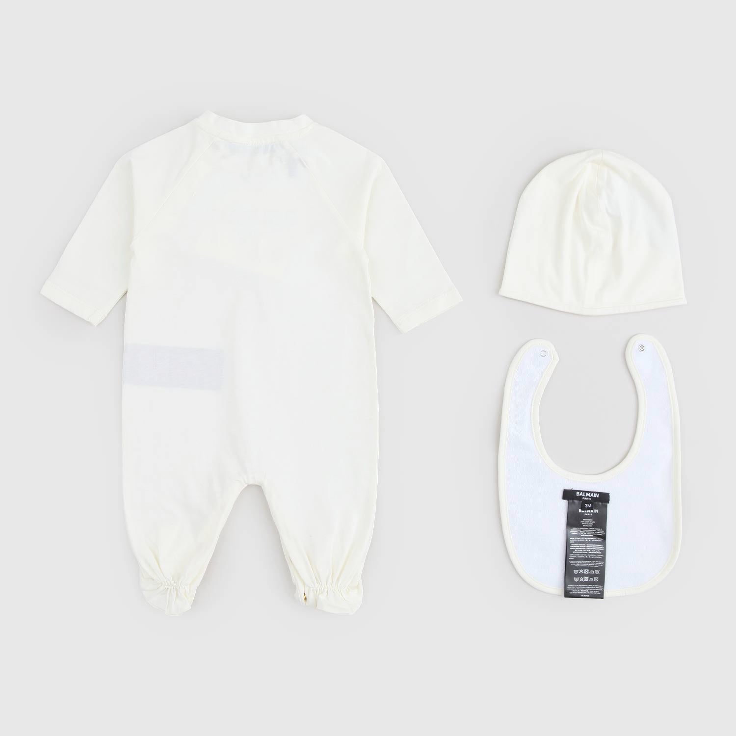 Set nascita bianco tutina bavaglino e cuffietta - annameglio.com abbigliamento moda