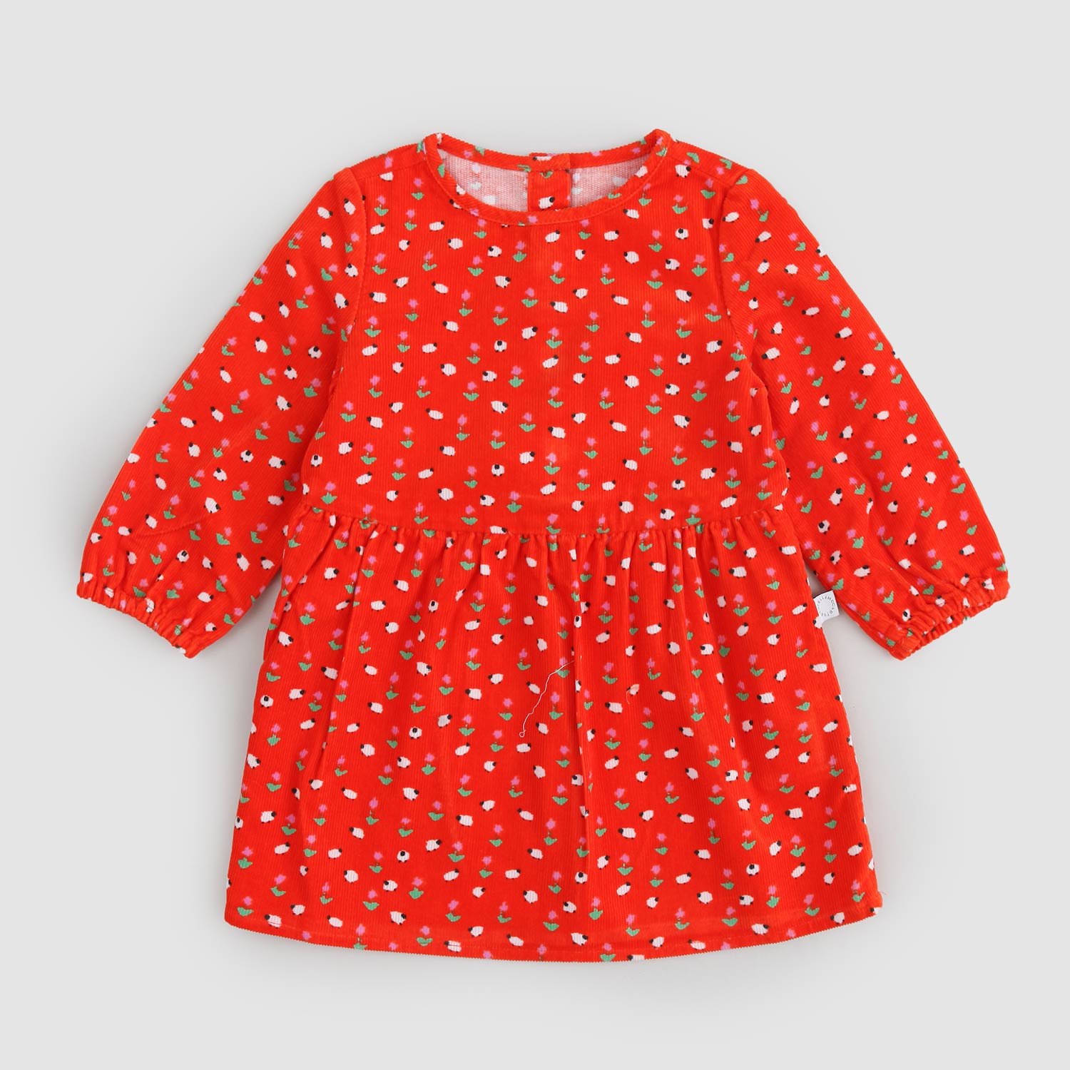 Abito rosso neonata tema floreale - annameglio.com abbigliamento moda