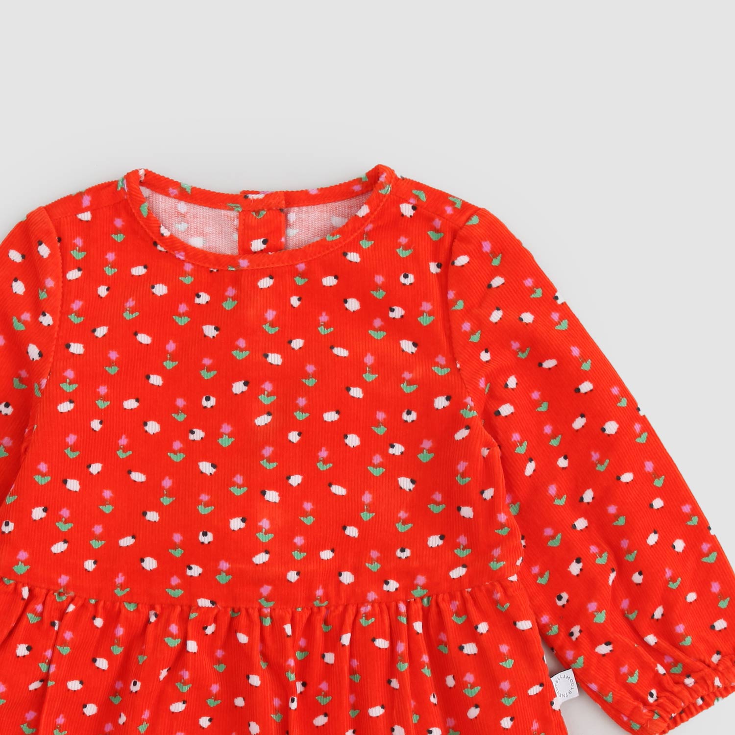 Abito rosso neonata tema floreale - annameglio.com abbigliamento moda