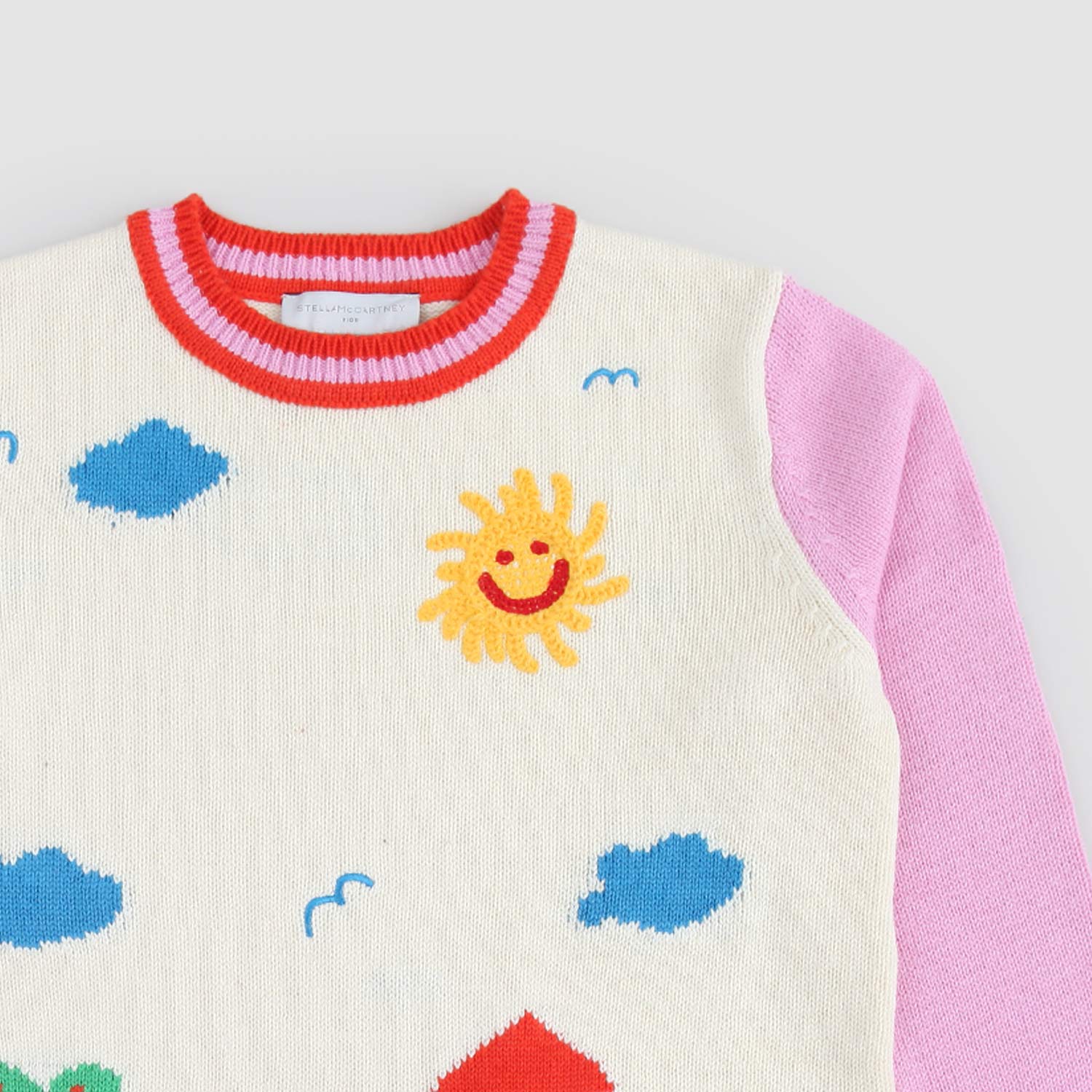 Abito bambina in maglia multicolore tema fattoria - annameglio.com abbigliamento moda