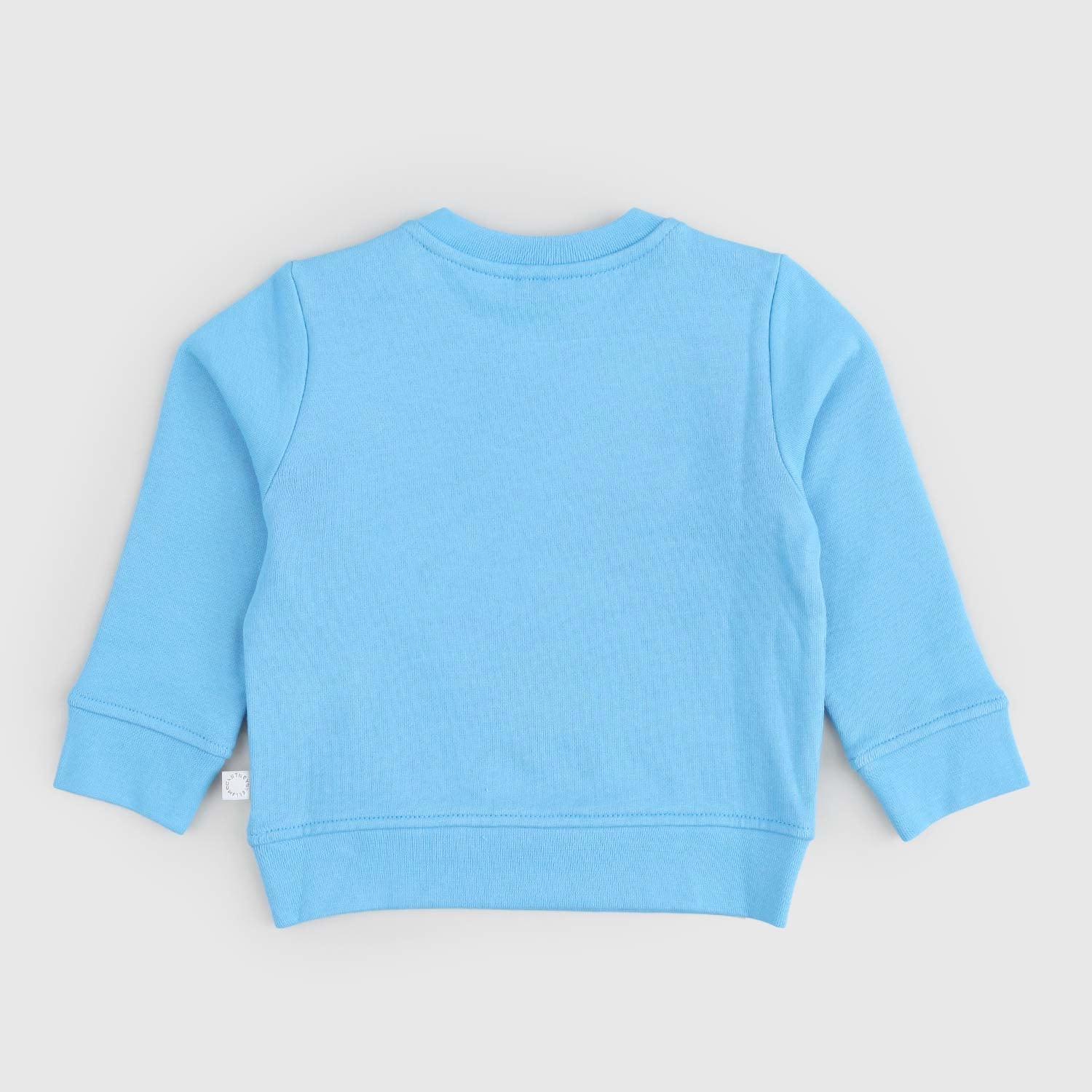 Felpa Celeste con Stampa Trattore - annameglio.com abbigliamento moda