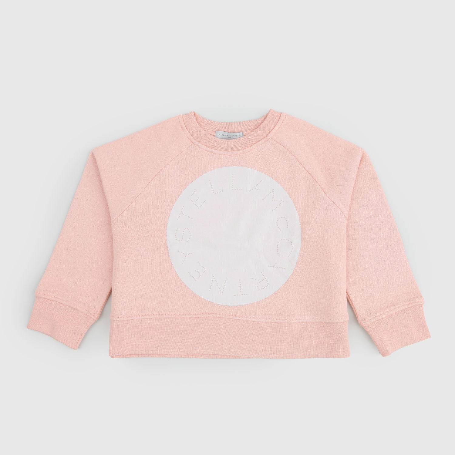 Felpa rosa con logo circolare bianco - annameglio.com abbigliamento moda