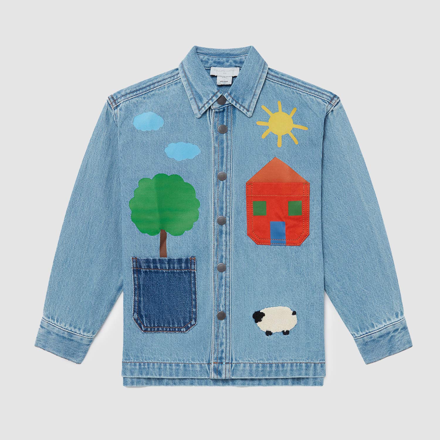 Camicia denim unisex con Applicazioni Fattoria - annameglio.com abbigliamento moda