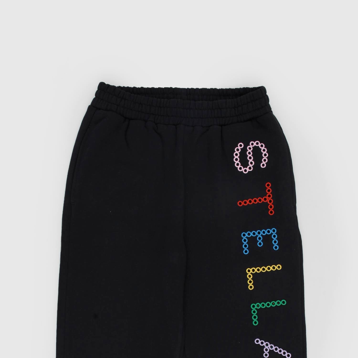 Pantalone nero con logo a scritta - annameglio.com abbigliamento moda