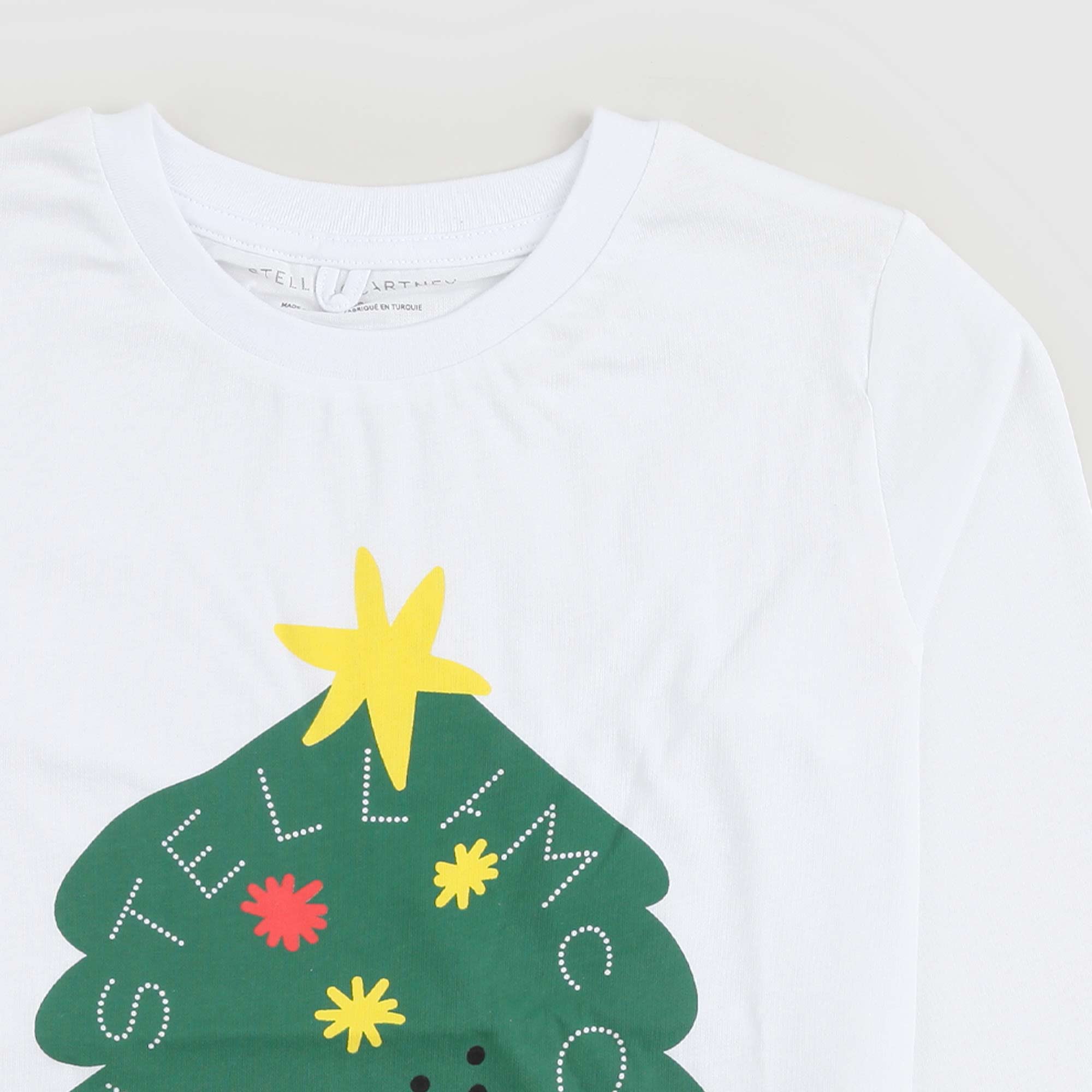T-shirt bianca natalizia con albero di Natale - annameglio.com abbigliamento moda