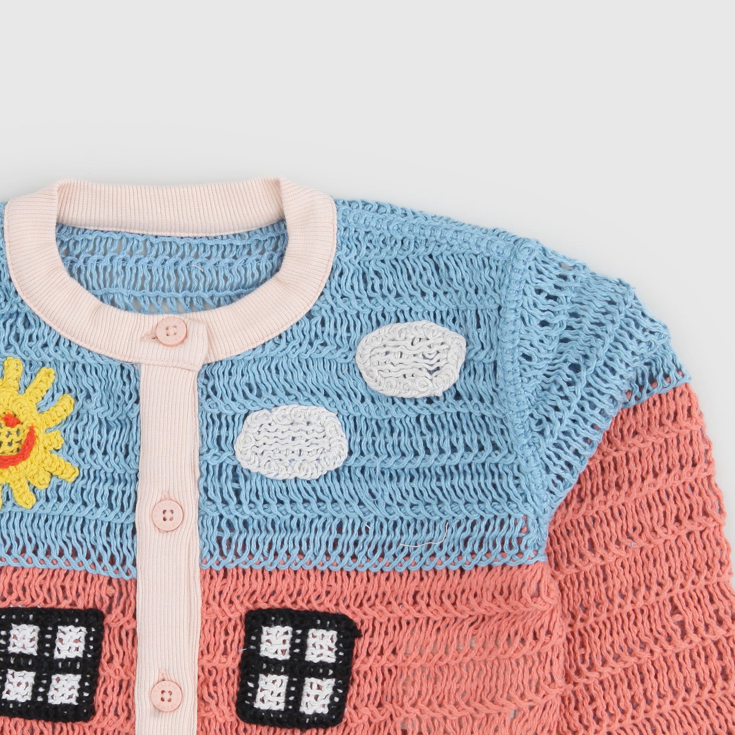 Cardigan lavorato a maglia con fattoria - annameglio.com abbigliamento moda