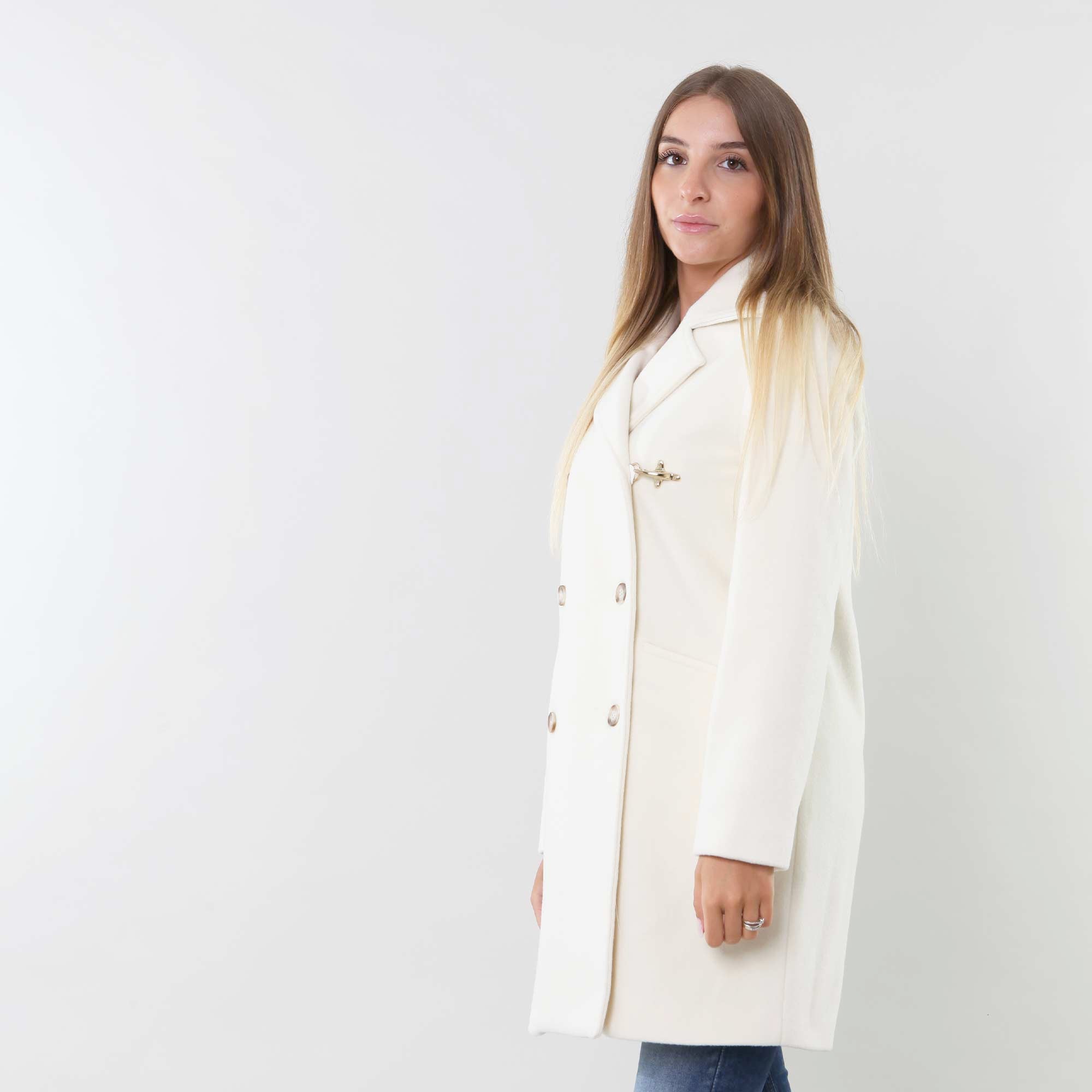 Cappotto Bianco Doppiopetto Firmato FAY JUNIOR - annameglio.com abbigliamento moda