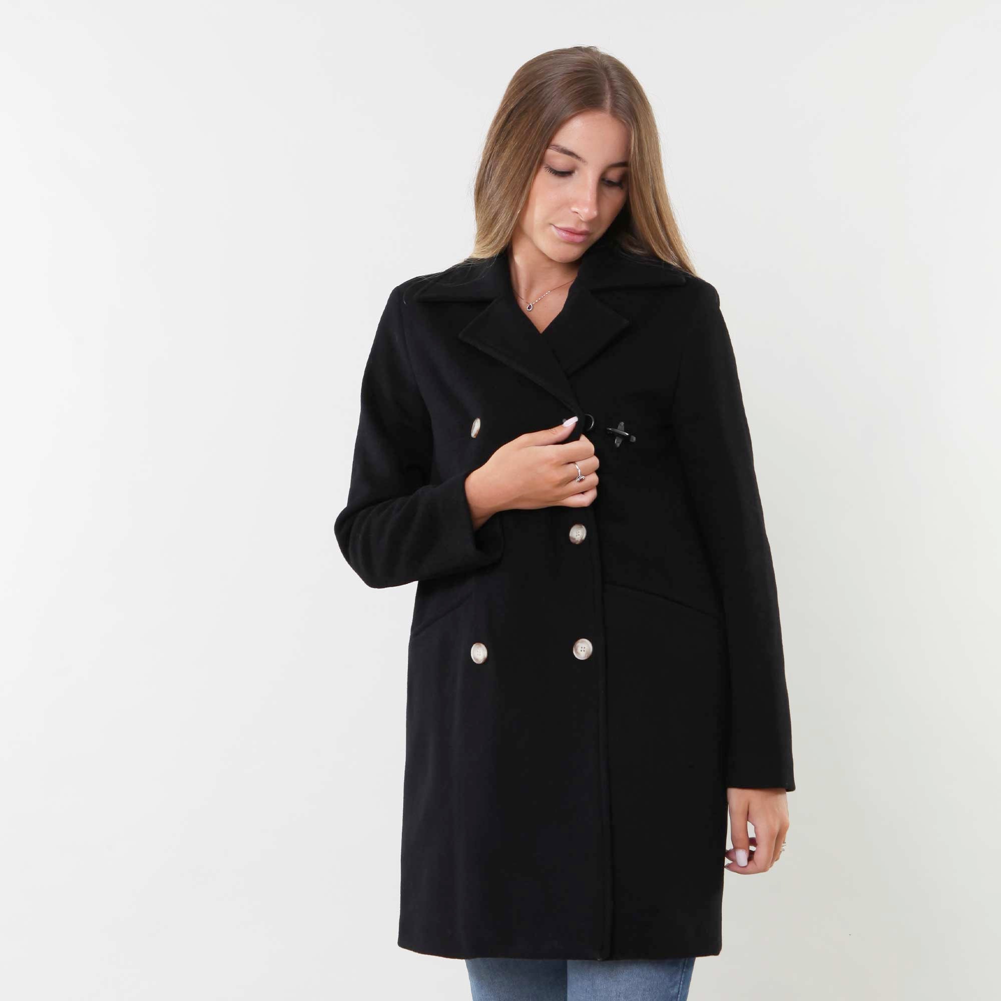 Cappotto Nero Doppiopetto Fay Junior - annameglio.com abbigliamento moda