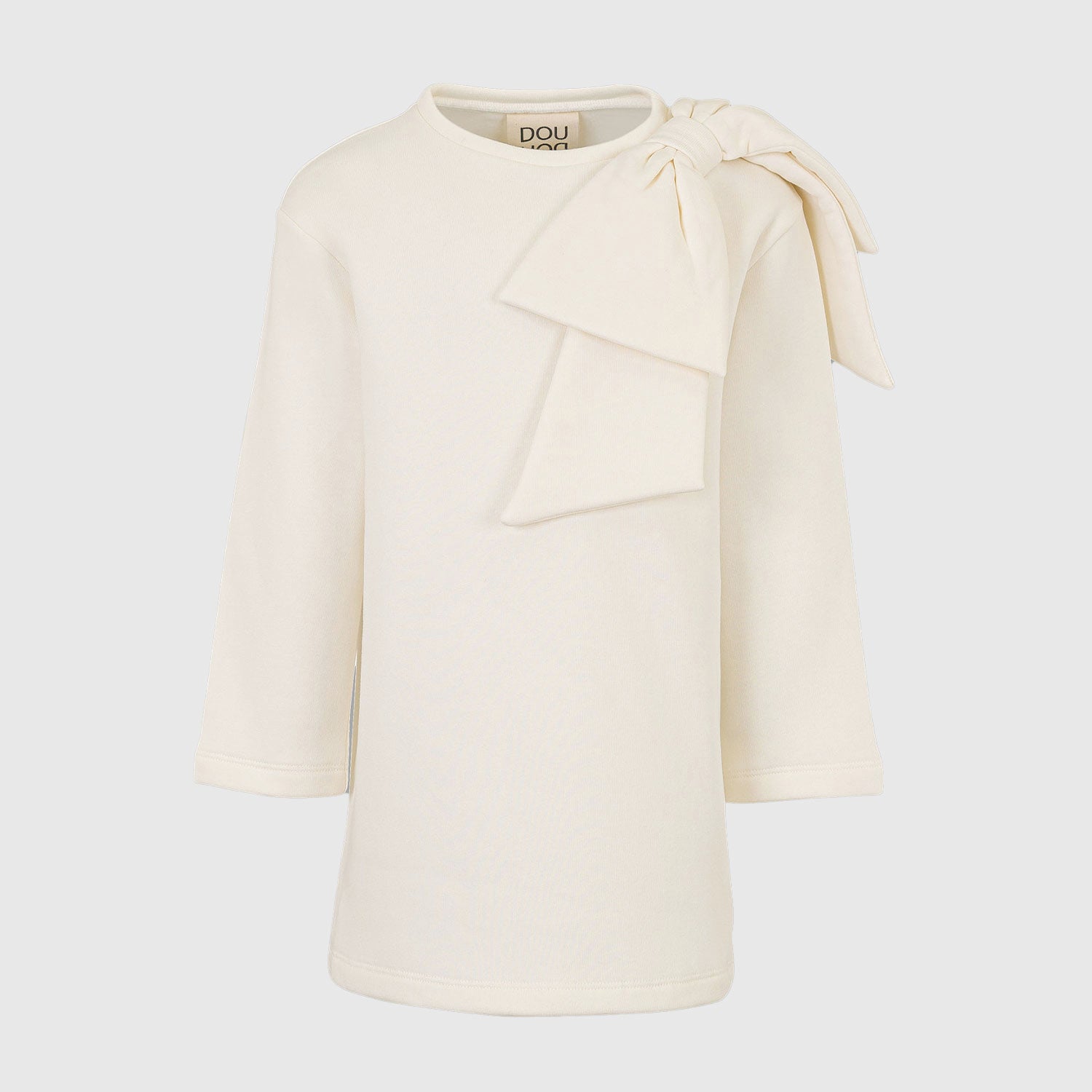 Abito Amalia bianco latte con fiocco - annameglio.com abbigliamento moda