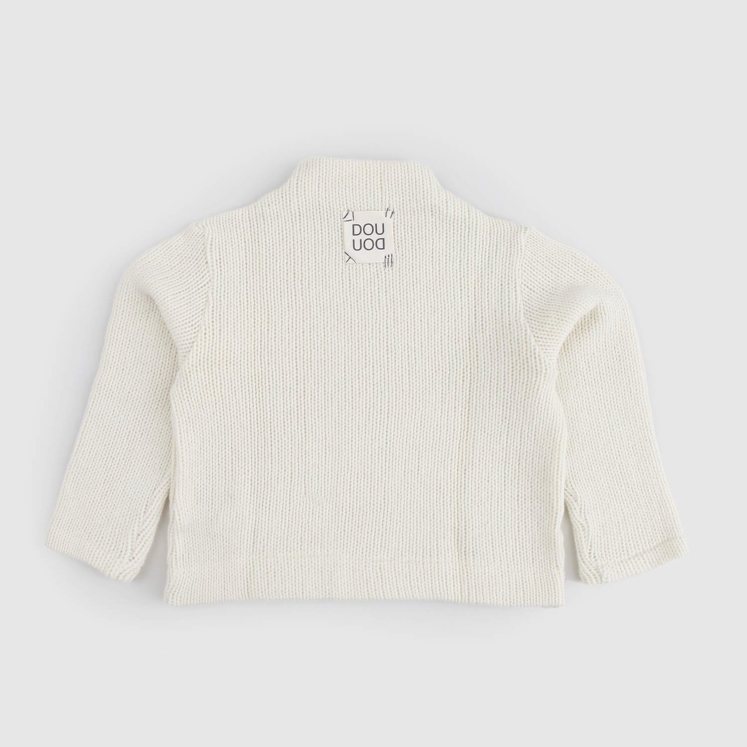 Maglione avorio con collo a lupetto in misto lana - annameglio.com abbigliamento moda