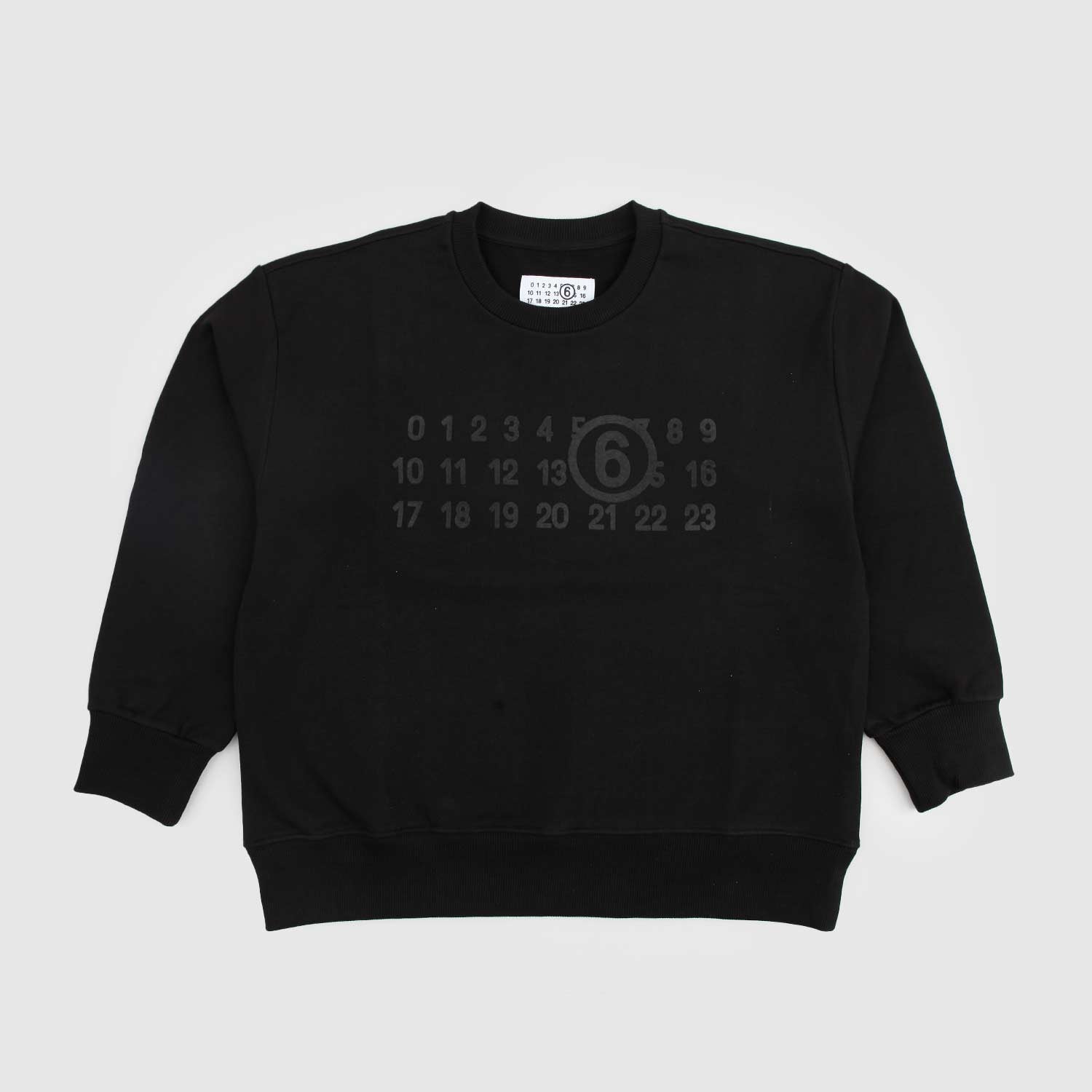 Felpa nera con stampa Numbers - annameglio.com abbigliamento moda