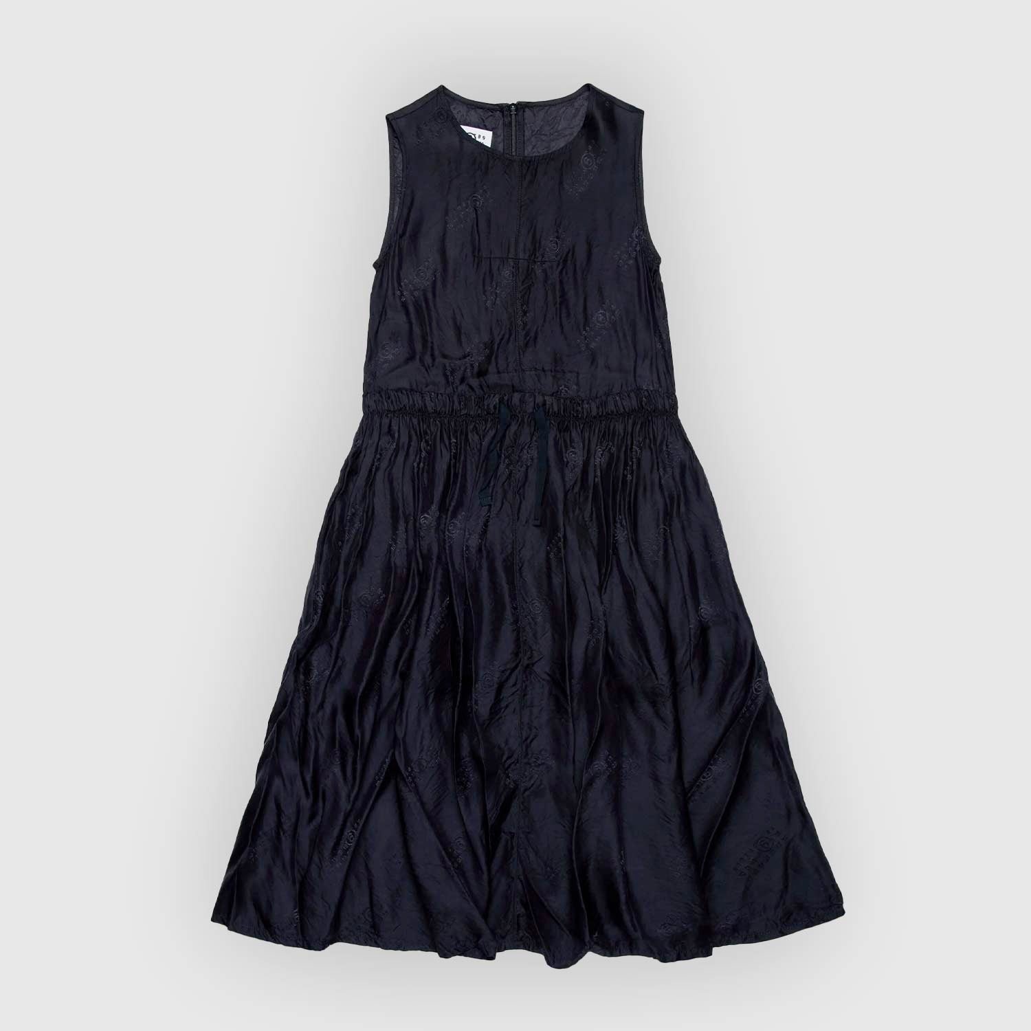 Abito smanicato nero in satin - annameglio.com abbigliamento moda