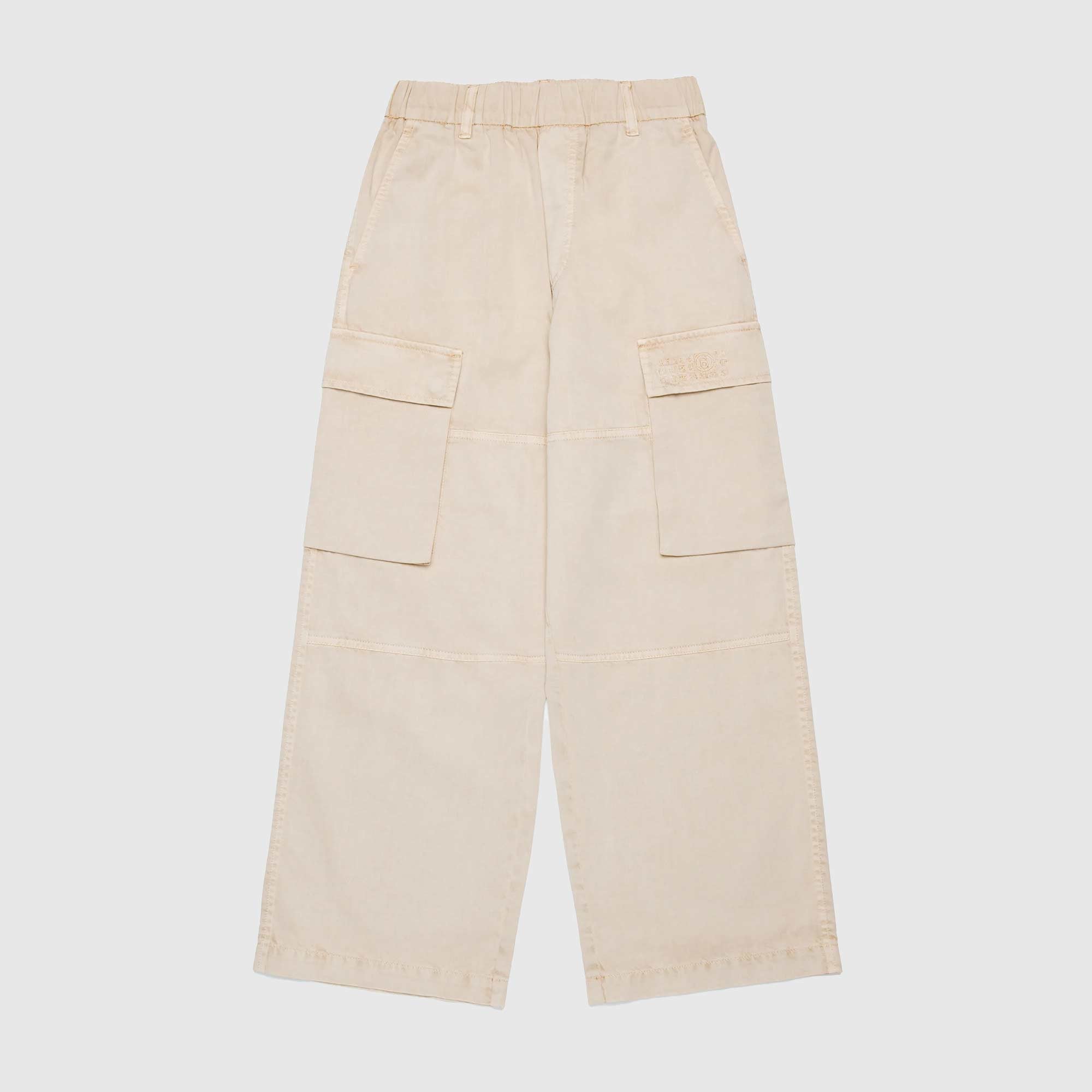 Pantalone cargo beige Teen firmato MM6 - annameglio.com abbigliamento moda