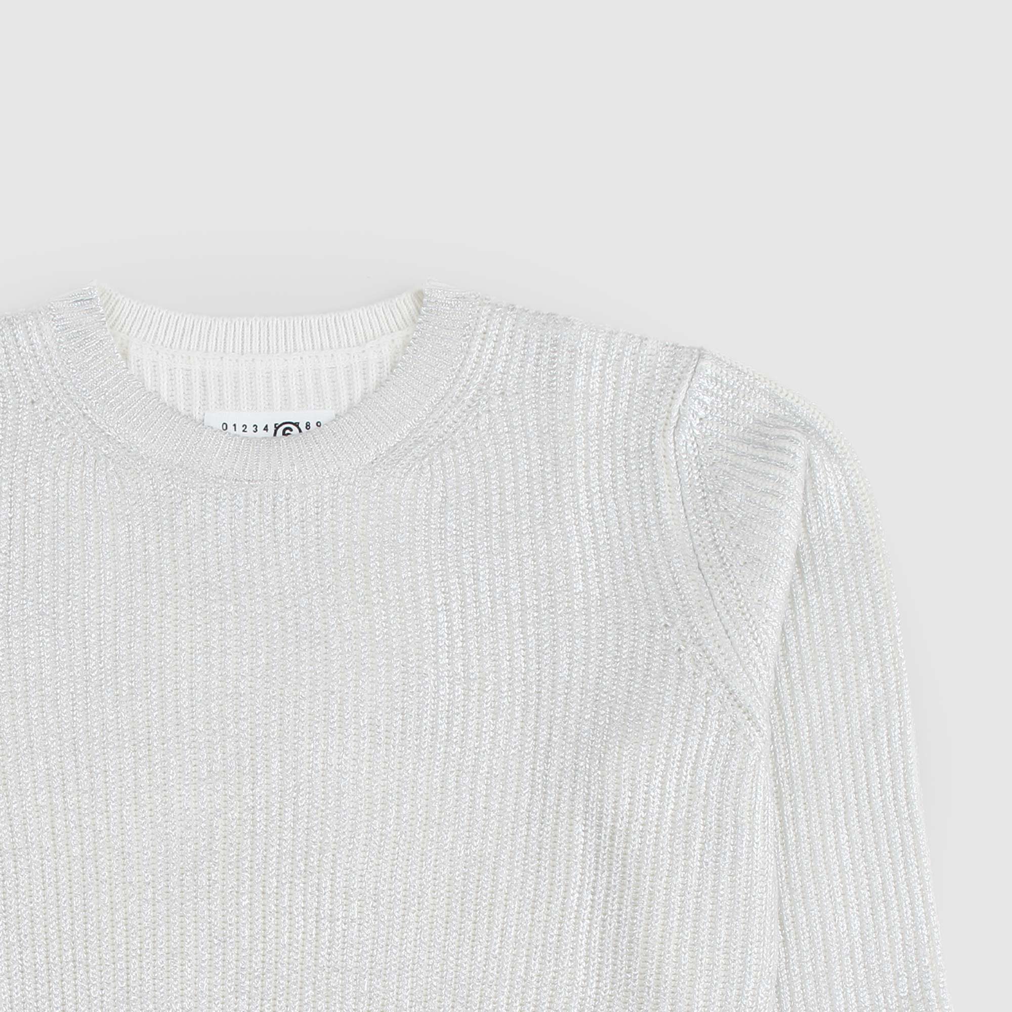 Maglia bianca e grigia Teen firmato MM6 - annameglio.com abbigliamento moda