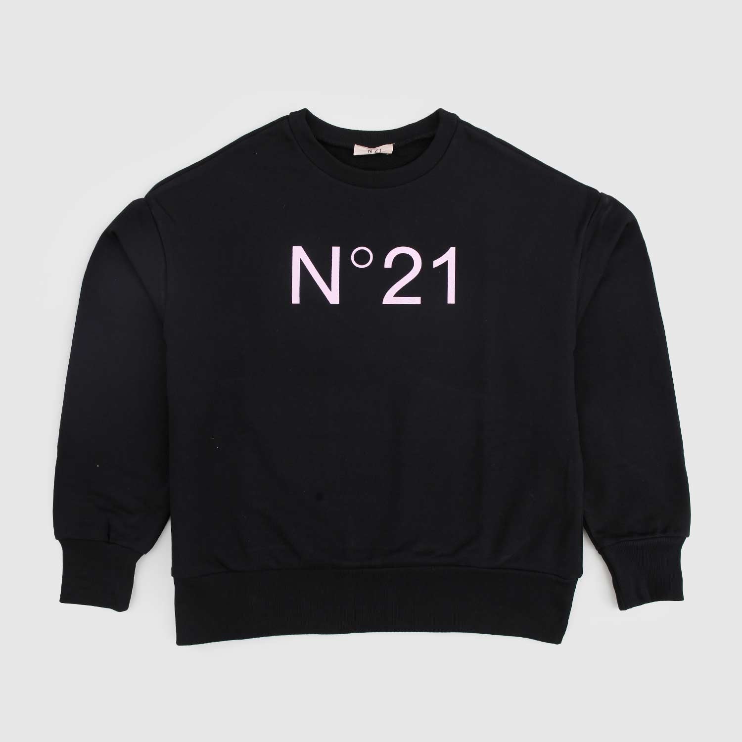 Felpa nera ragazza con logo rosa - annameglio.com abbigliamento moda