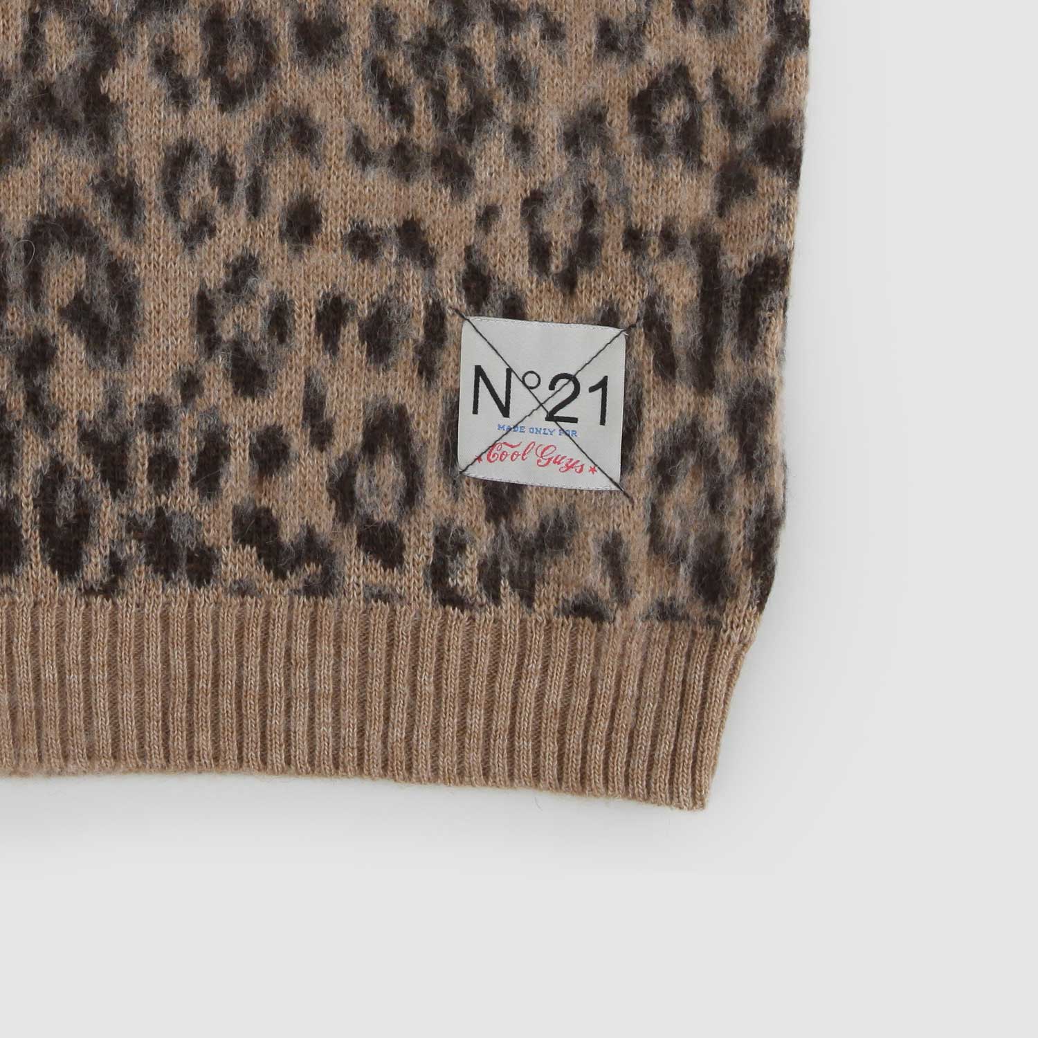 Gilet leopardato in maglia misto lana - annameglio.com abbigliamento moda